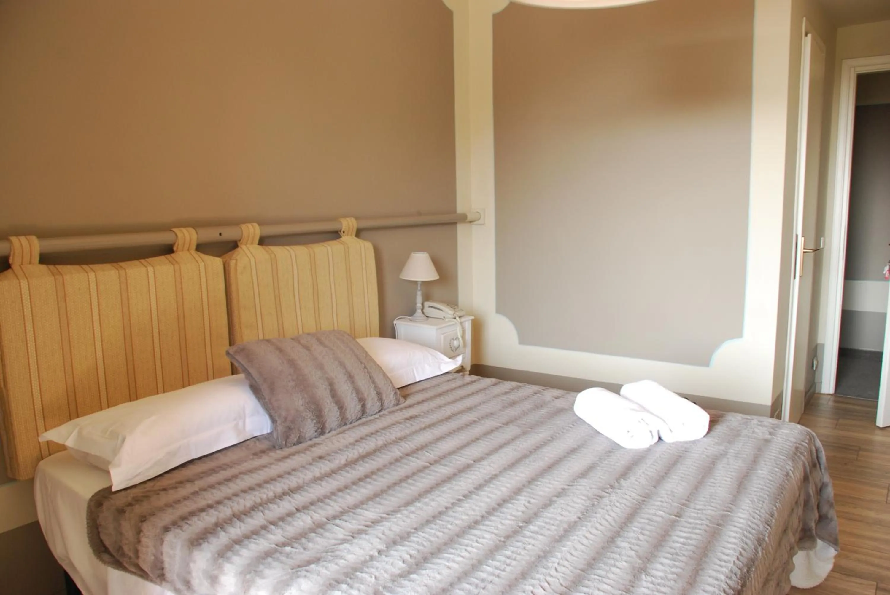 Bed in Hotel Andreis