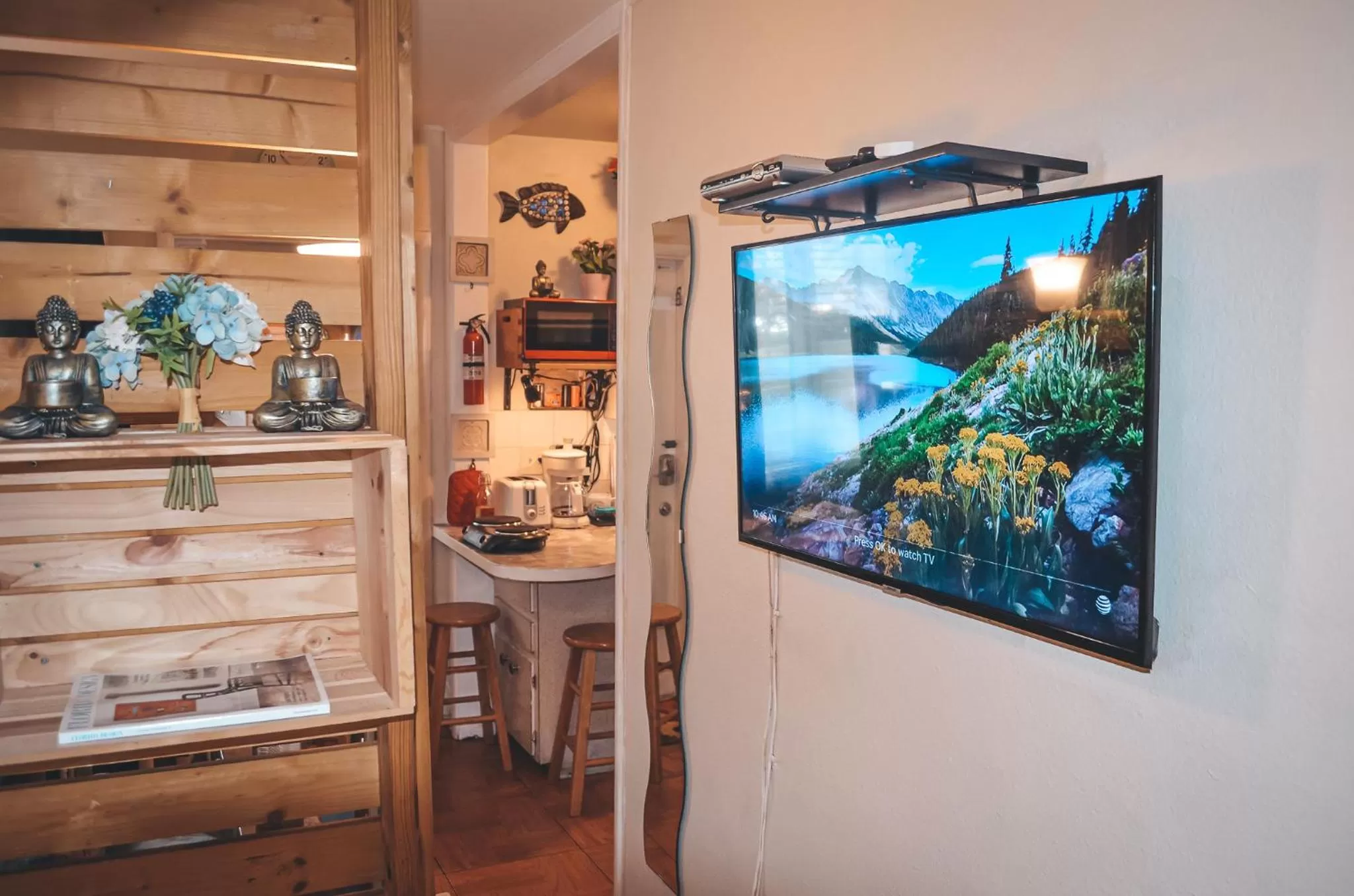 TV and multimedia in Hollywood Light Haven Lodge