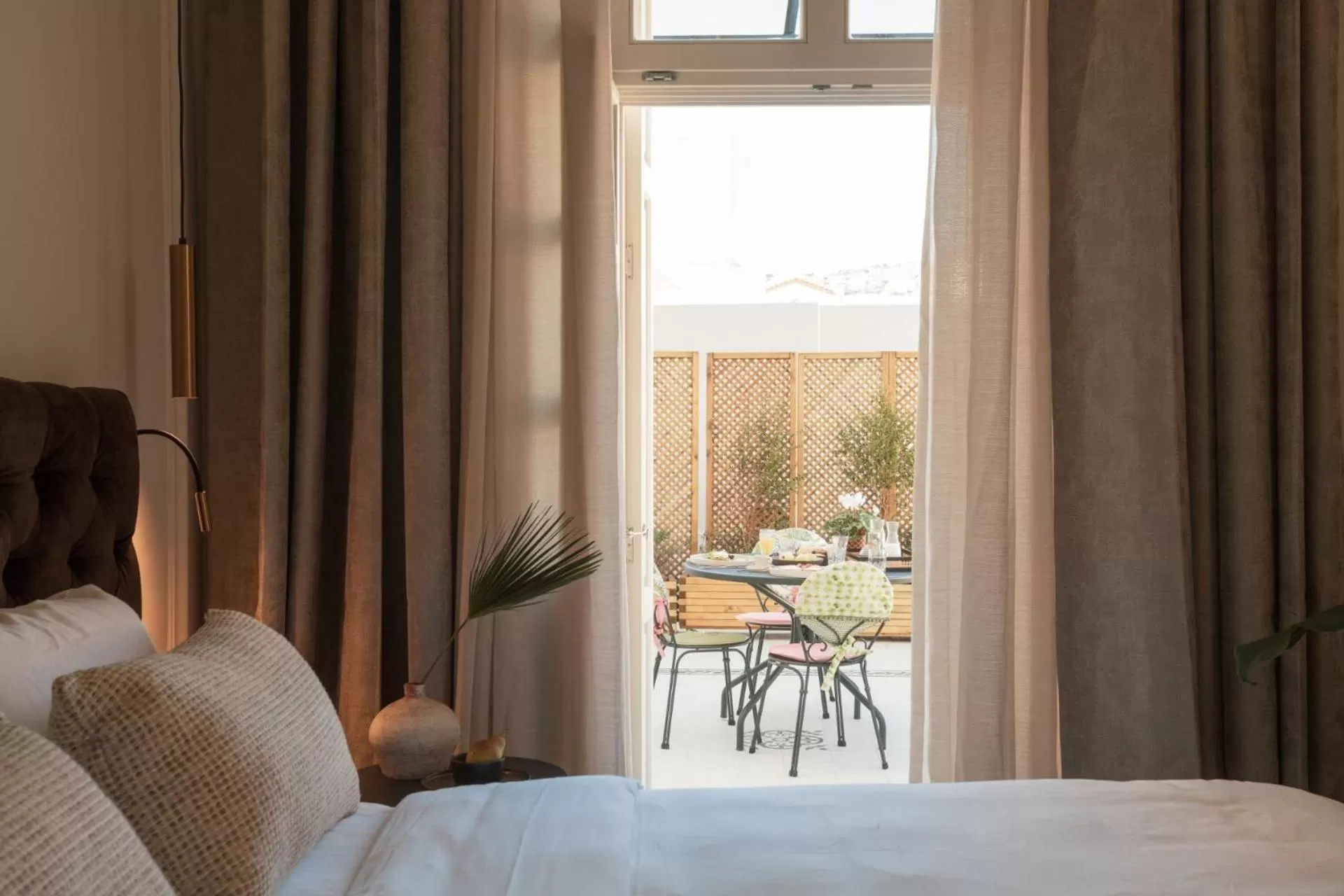 Bed in Castro Hotel Syros