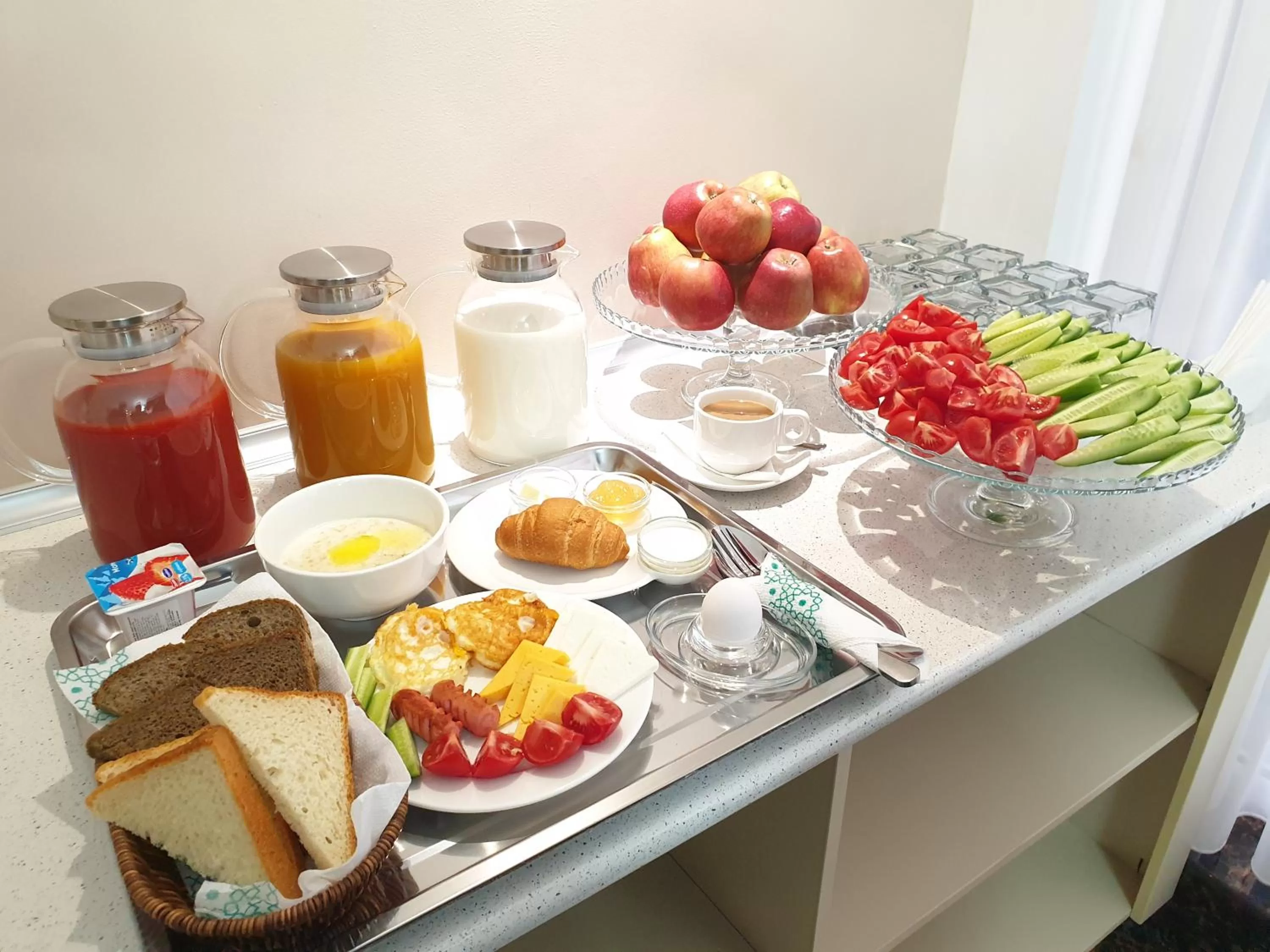 Continental breakfast in Musafir Hotel