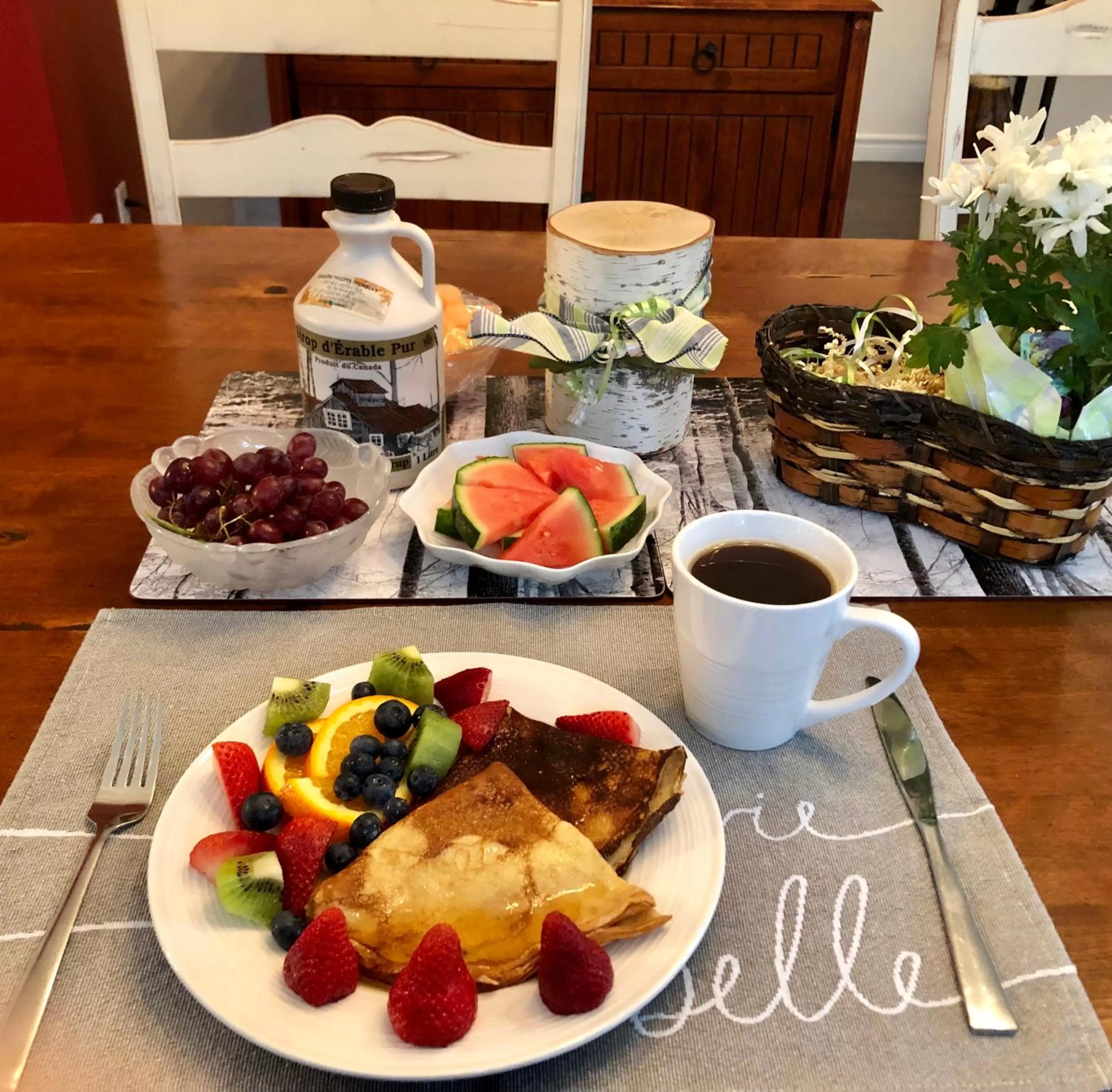 Breakfast in Au Gré Du Temps - Gîte B&B