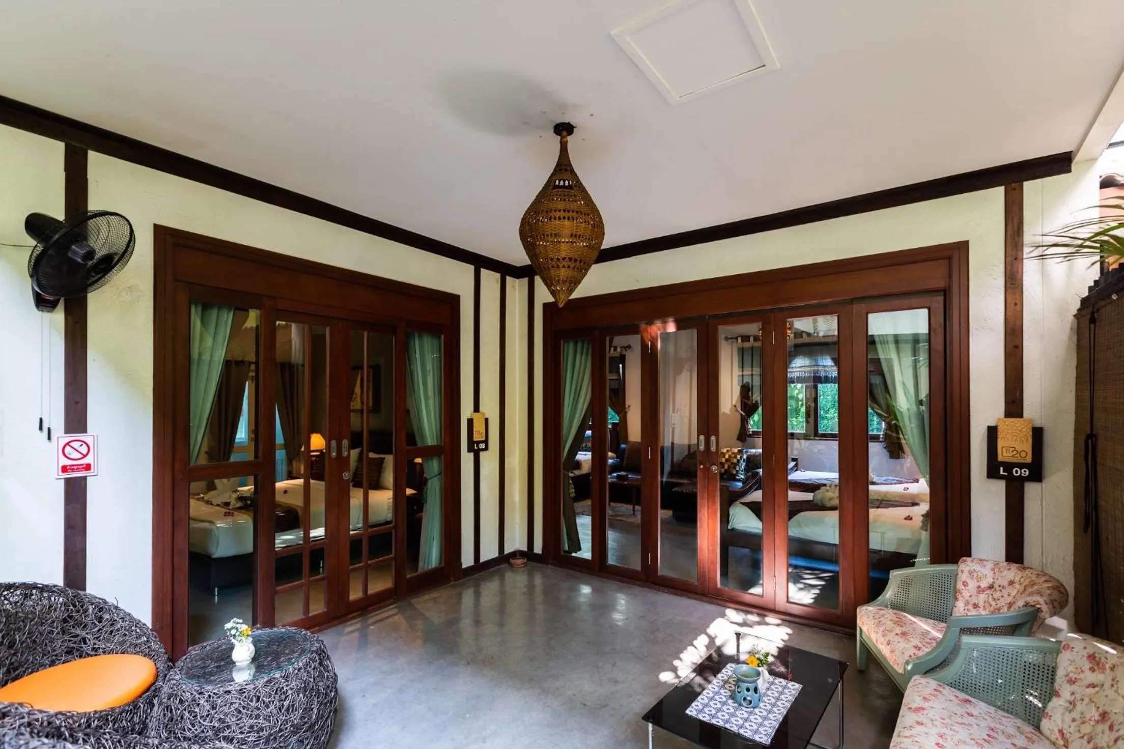 Seating area in The Twenty Lodge