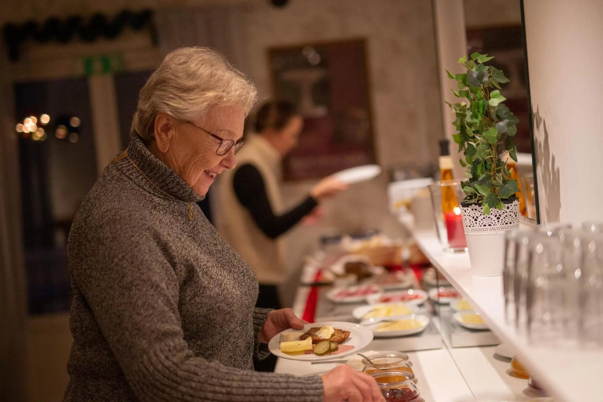 Continental breakfast in Hotell Strandvillan B&B