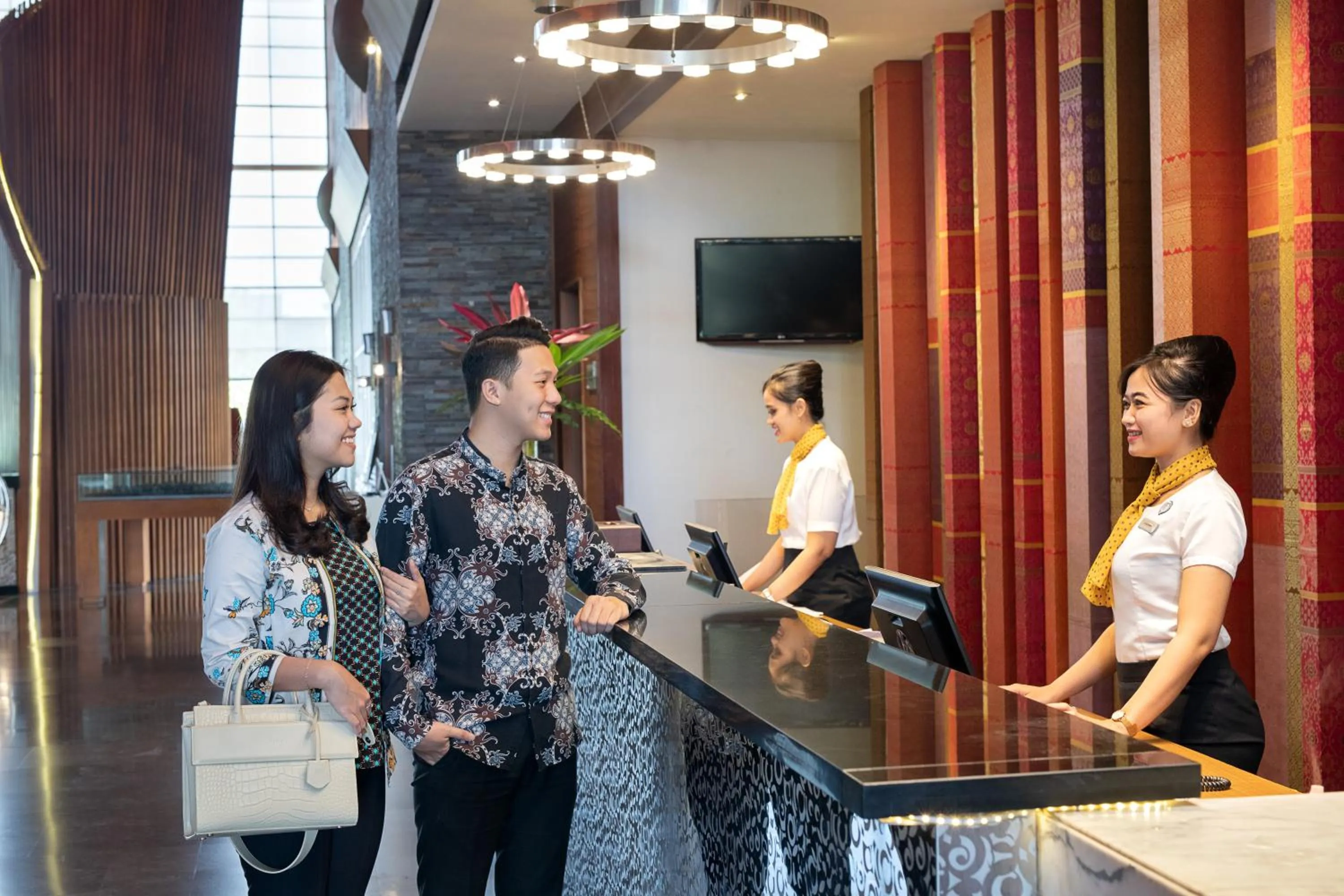 Lobby or reception in Novotel Palembang