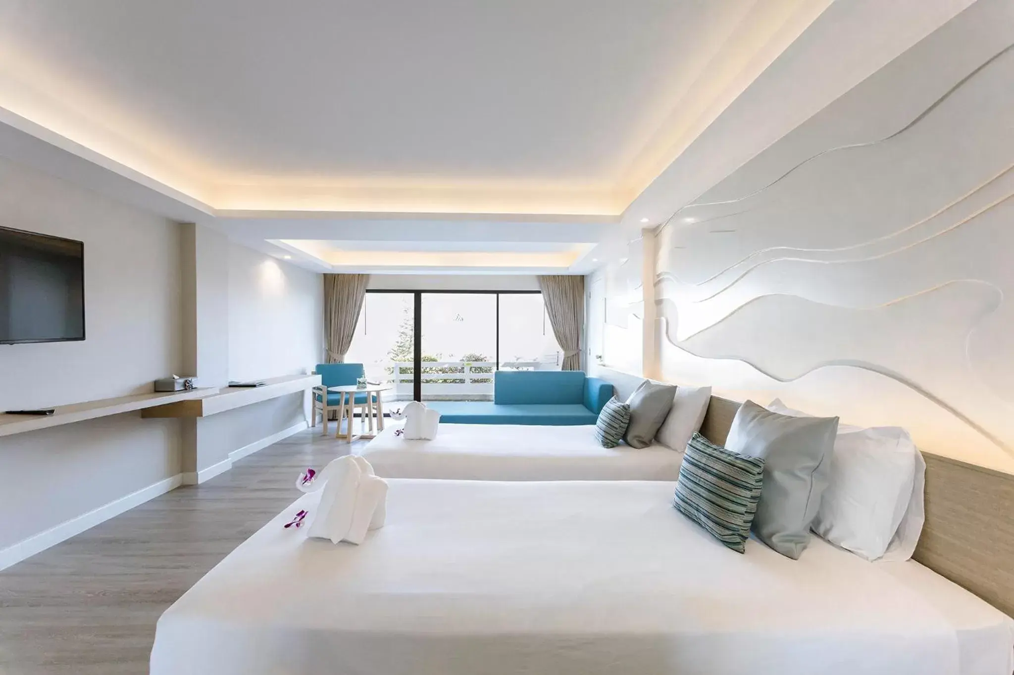 Deluxe Twin Room in Methavalai Hotel Deluxe Twin Room in Methavalai Hotel