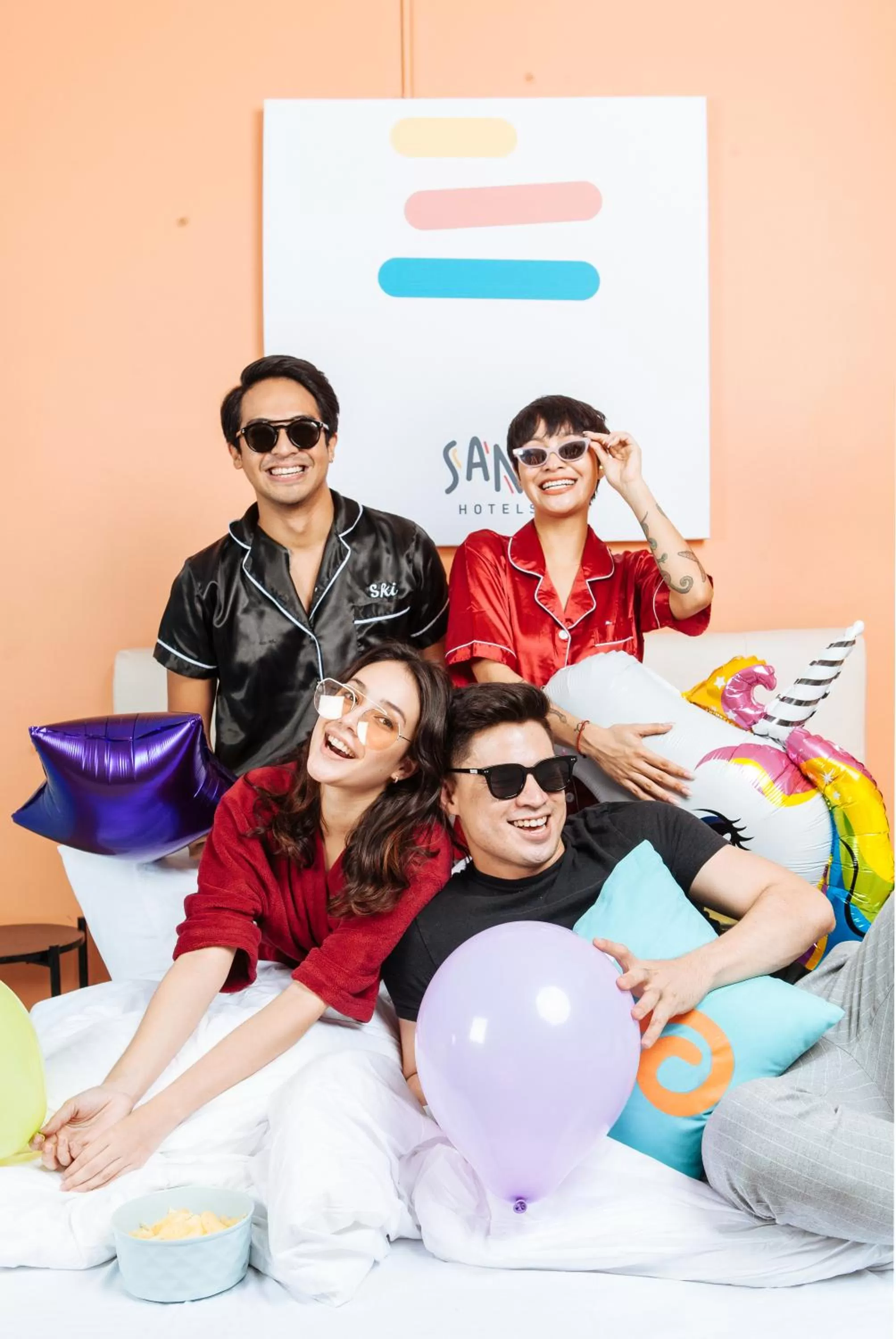 People in Sans Hotel Laperal Manila