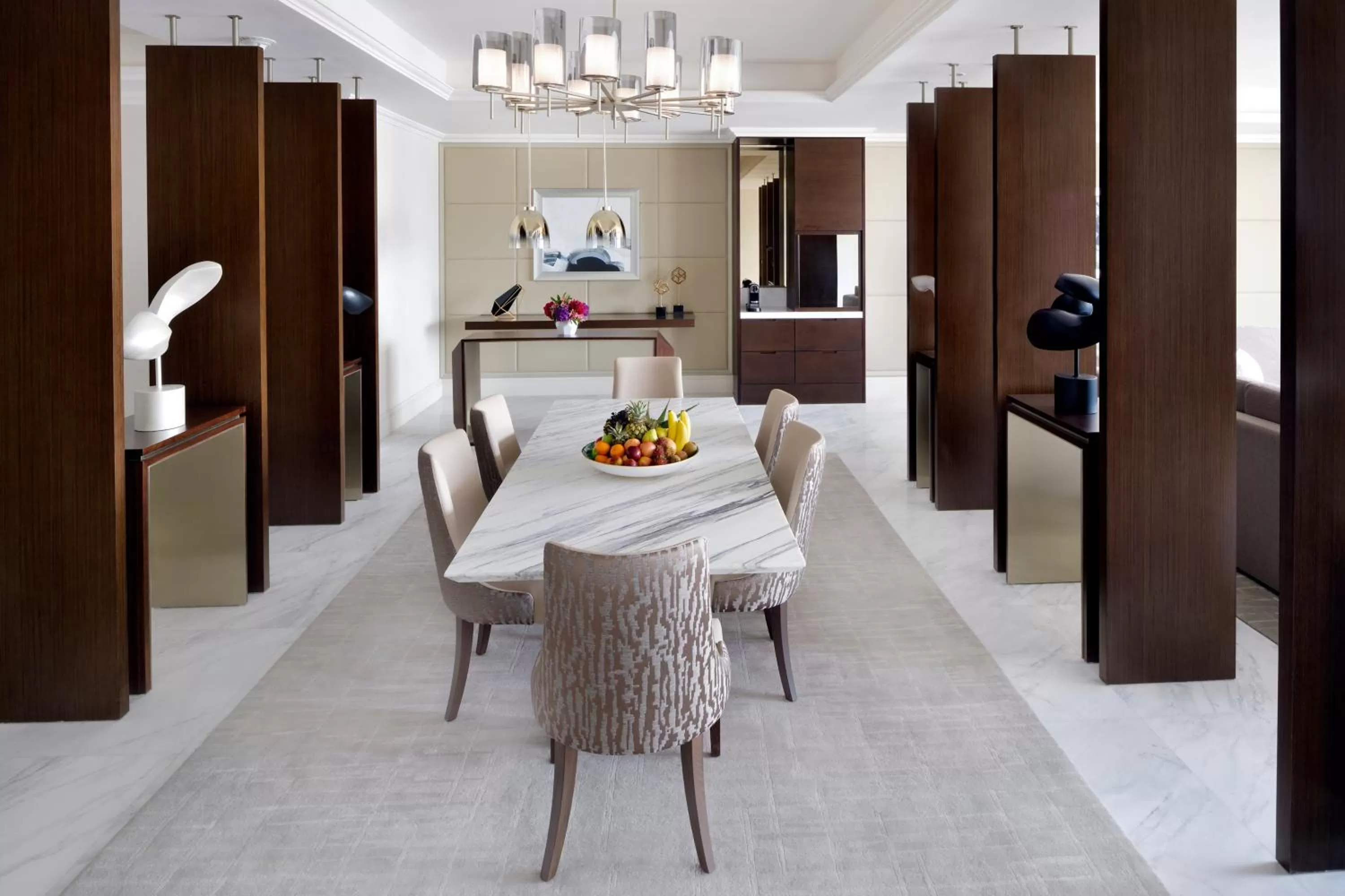 Dining area in Address Dubai Mall