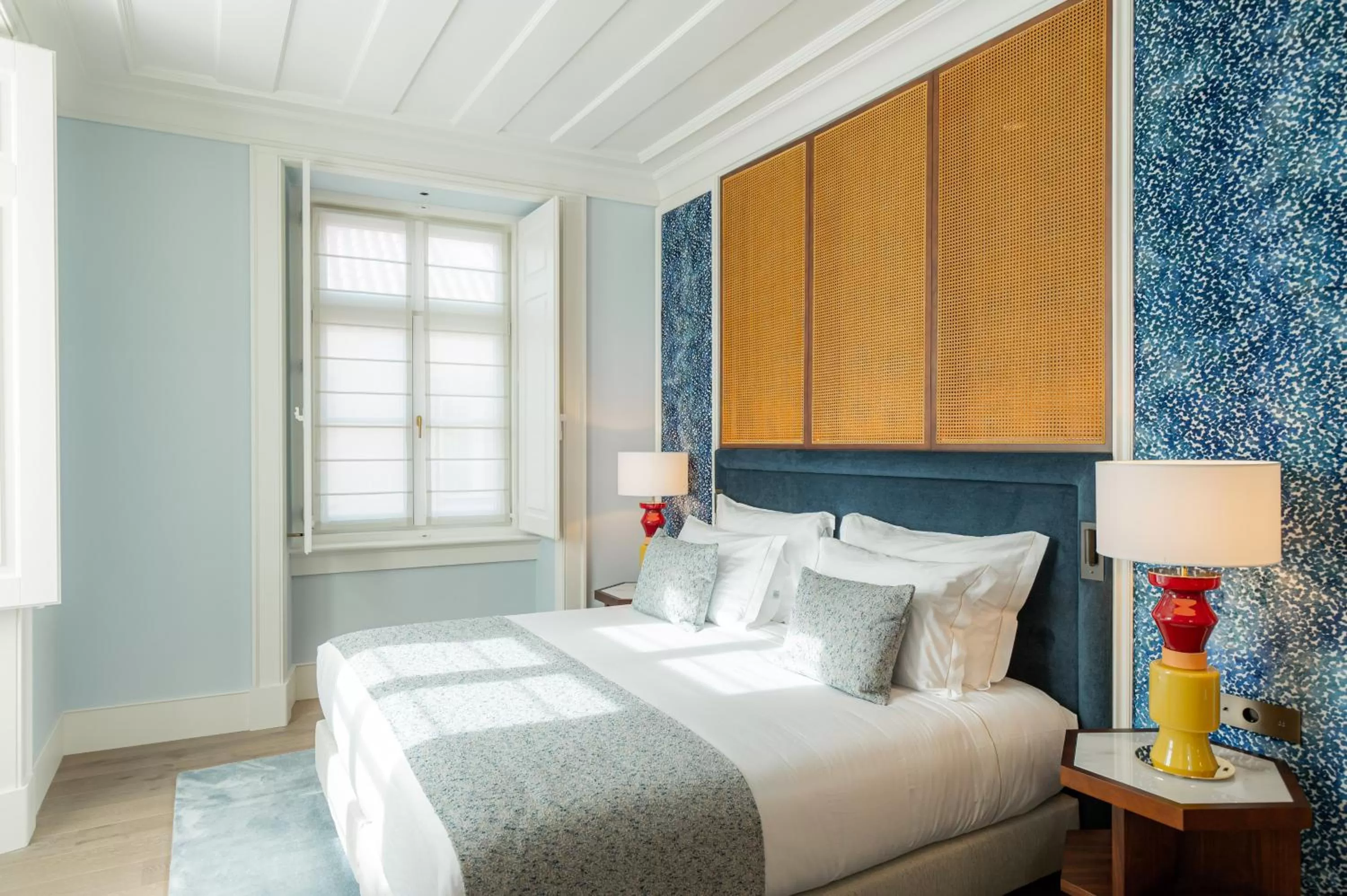 Bed in Palácio Ludovice Wine Experience Hotel