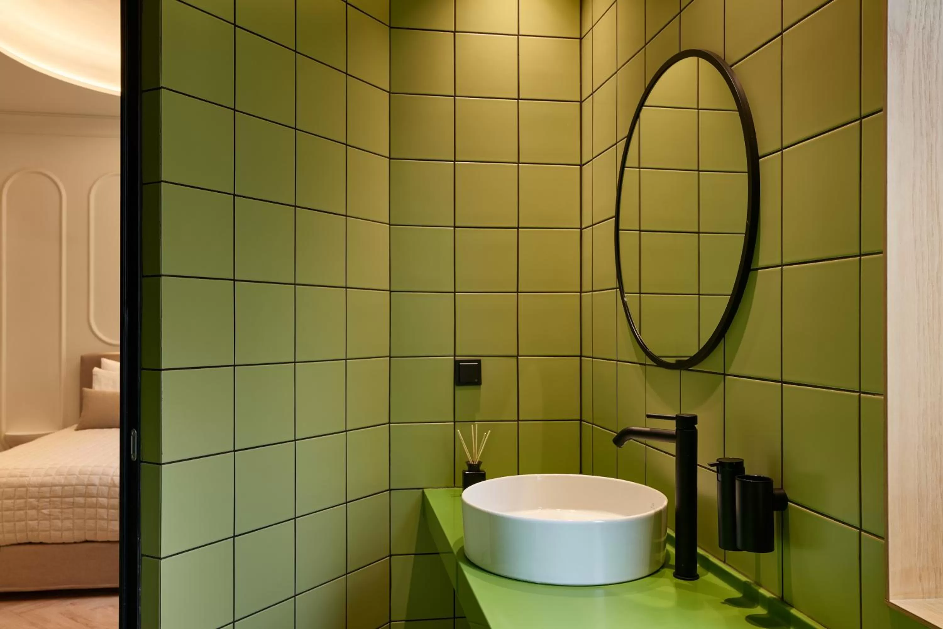 Bed in DWELL - Elegant City Stay