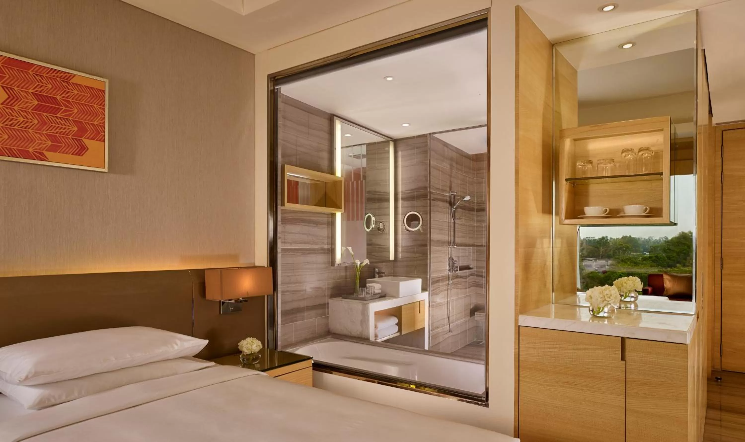 Photo of the whole room, Bed in Hyatt Regency Chandigarh