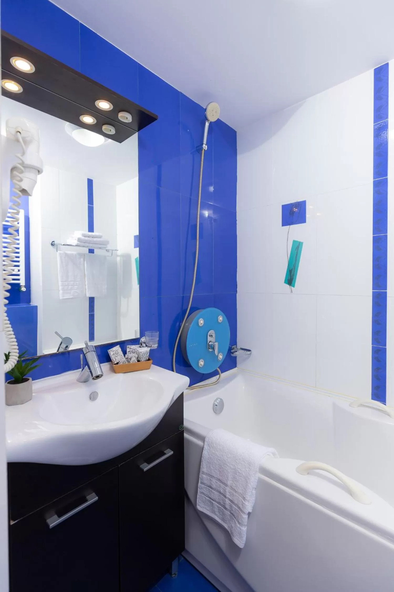 Bathroom, Bed in Hotel Terra Balneo