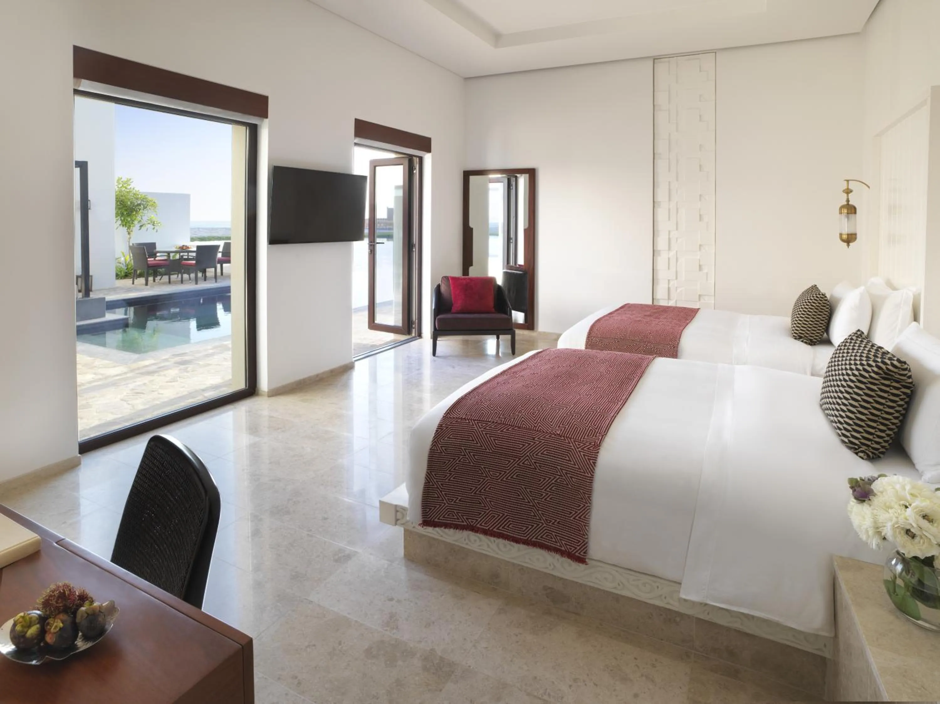 Bedroom, Bed in Al Baleed Resort Salalah by Anantara