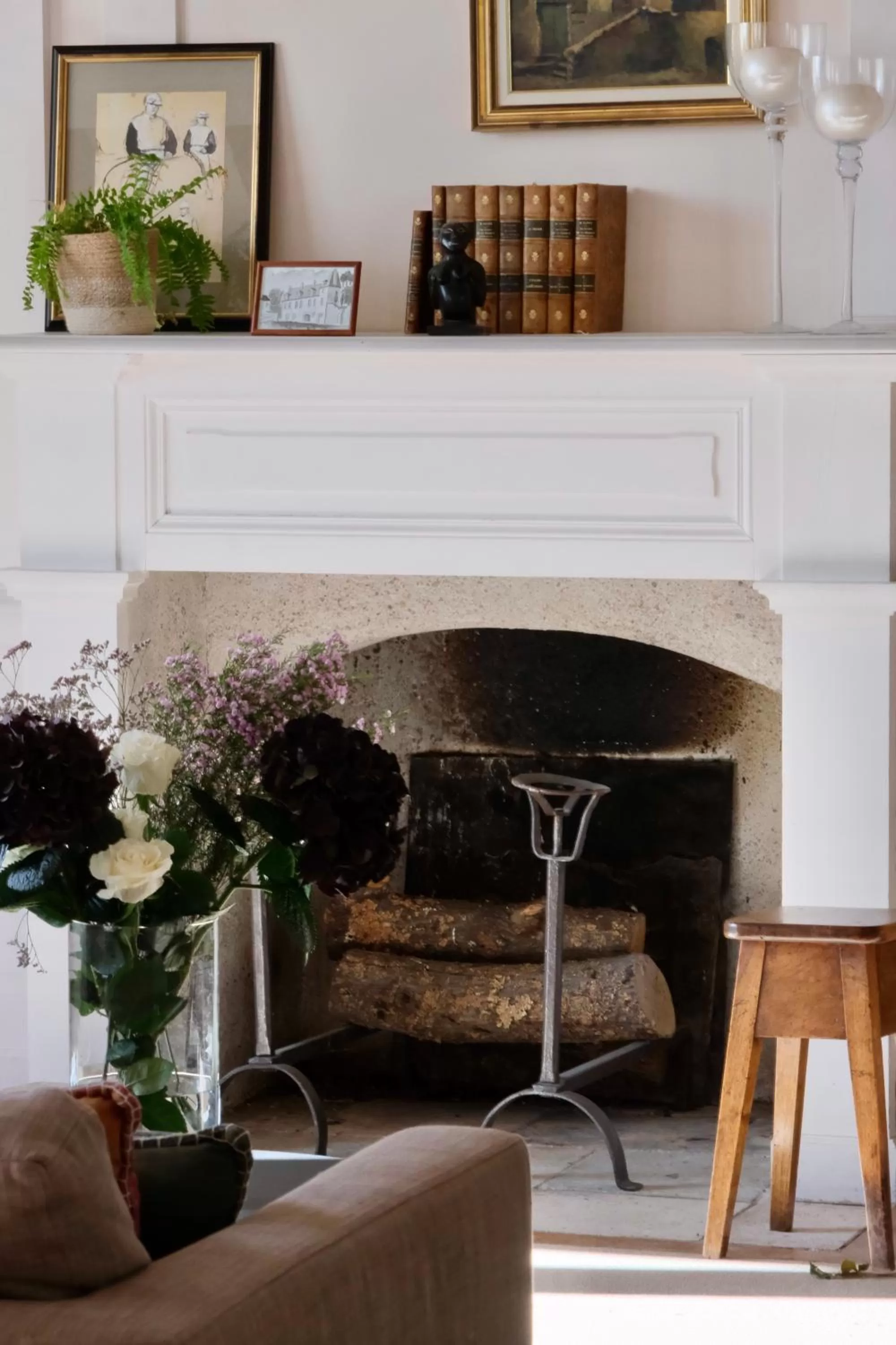 Living room in Château de Nazelles Amboise