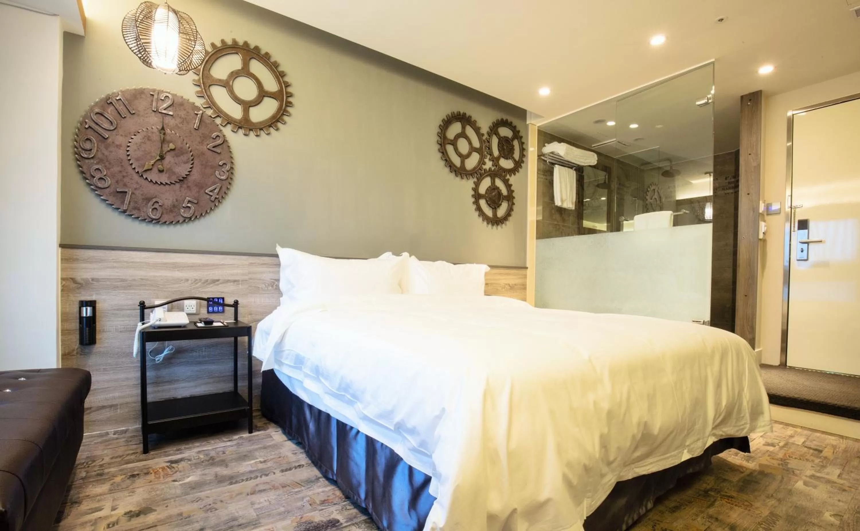 Bed in Walker Hotel. Ximen