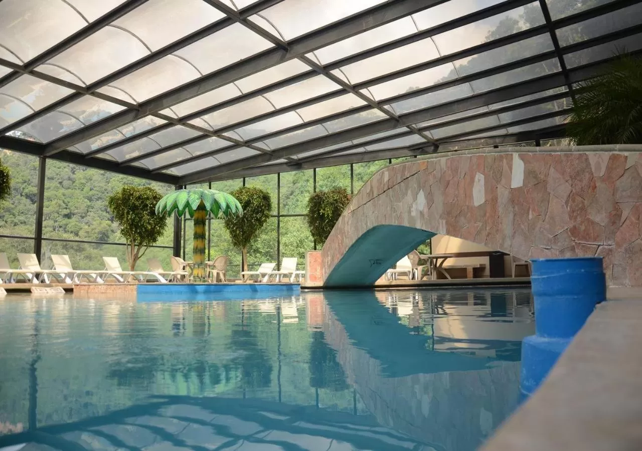 Swimming pool in Hotel y Aguas Termales de Chignahuapan
