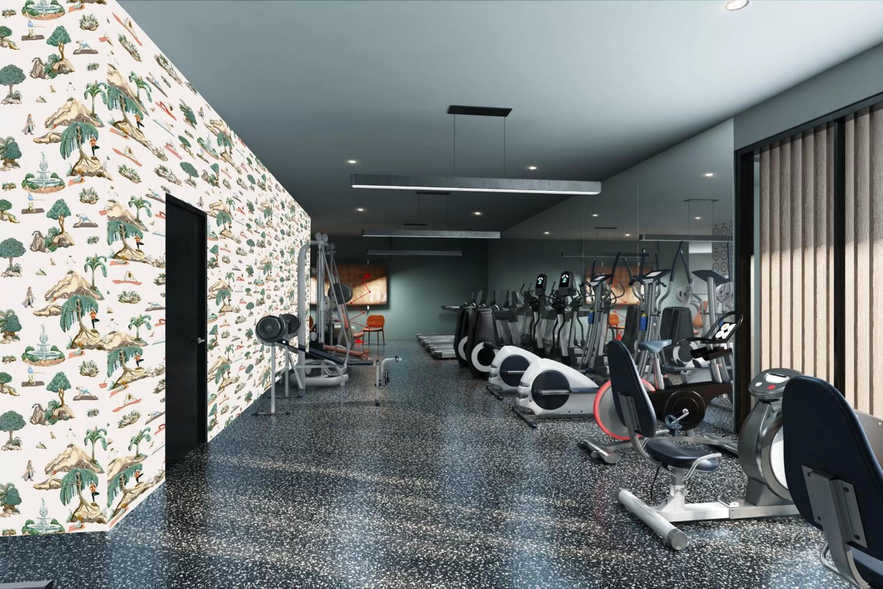 Fitness centre/facilities in Virgin Hotels Dallas