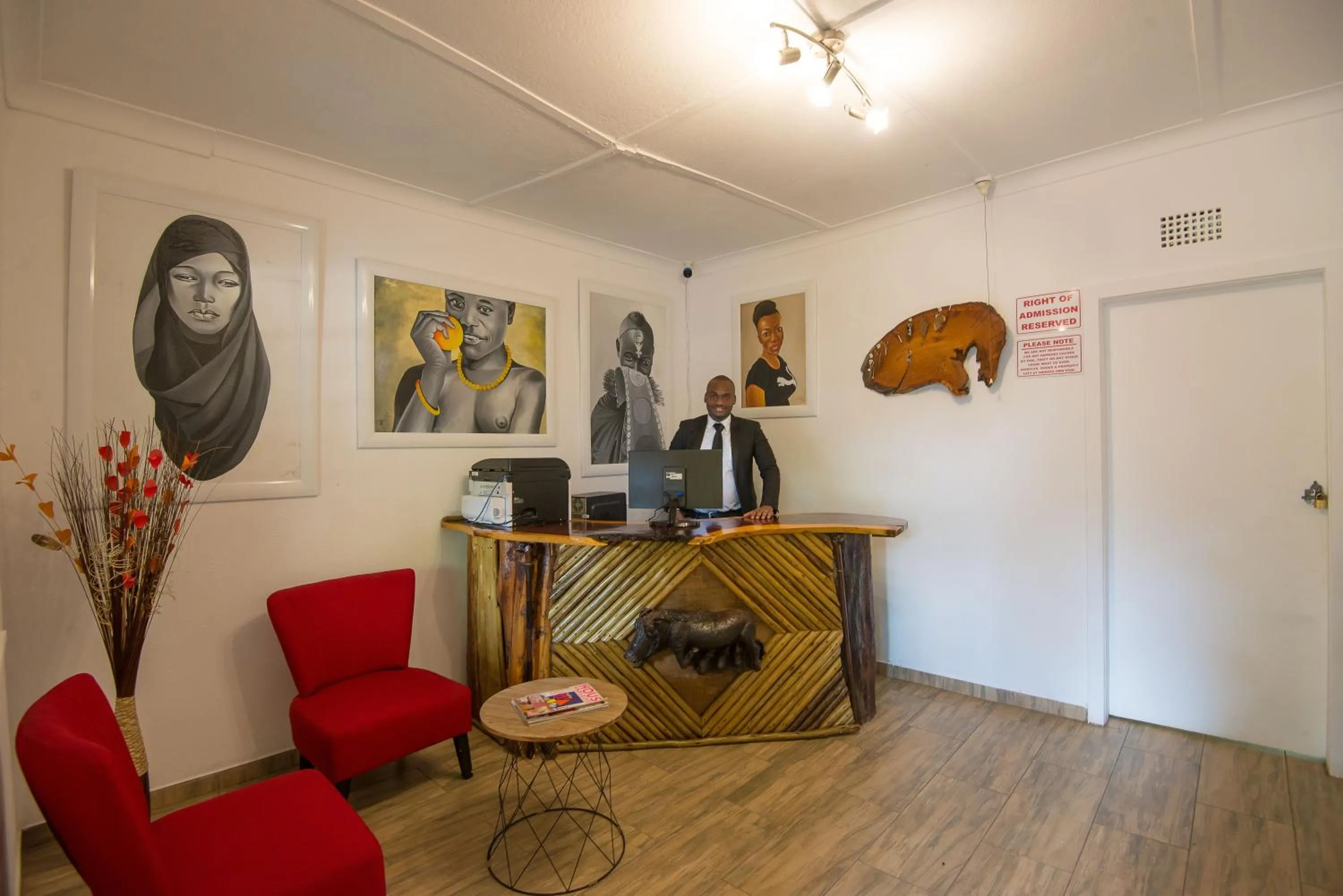 Lobby or reception in Amadwala Lodge