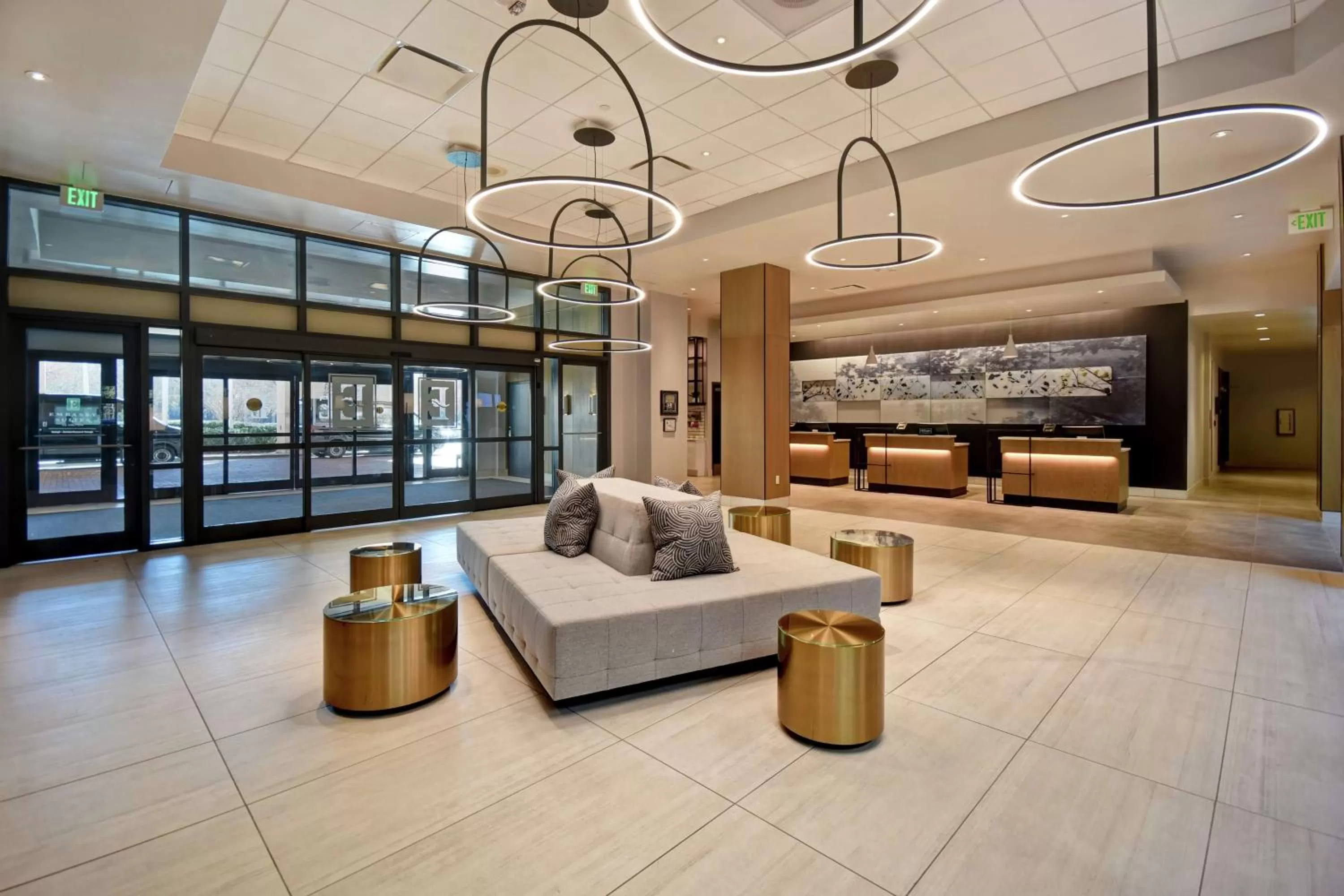 Lobby or reception in Embassy Suites by Hilton Raleigh Durham Research Triangle