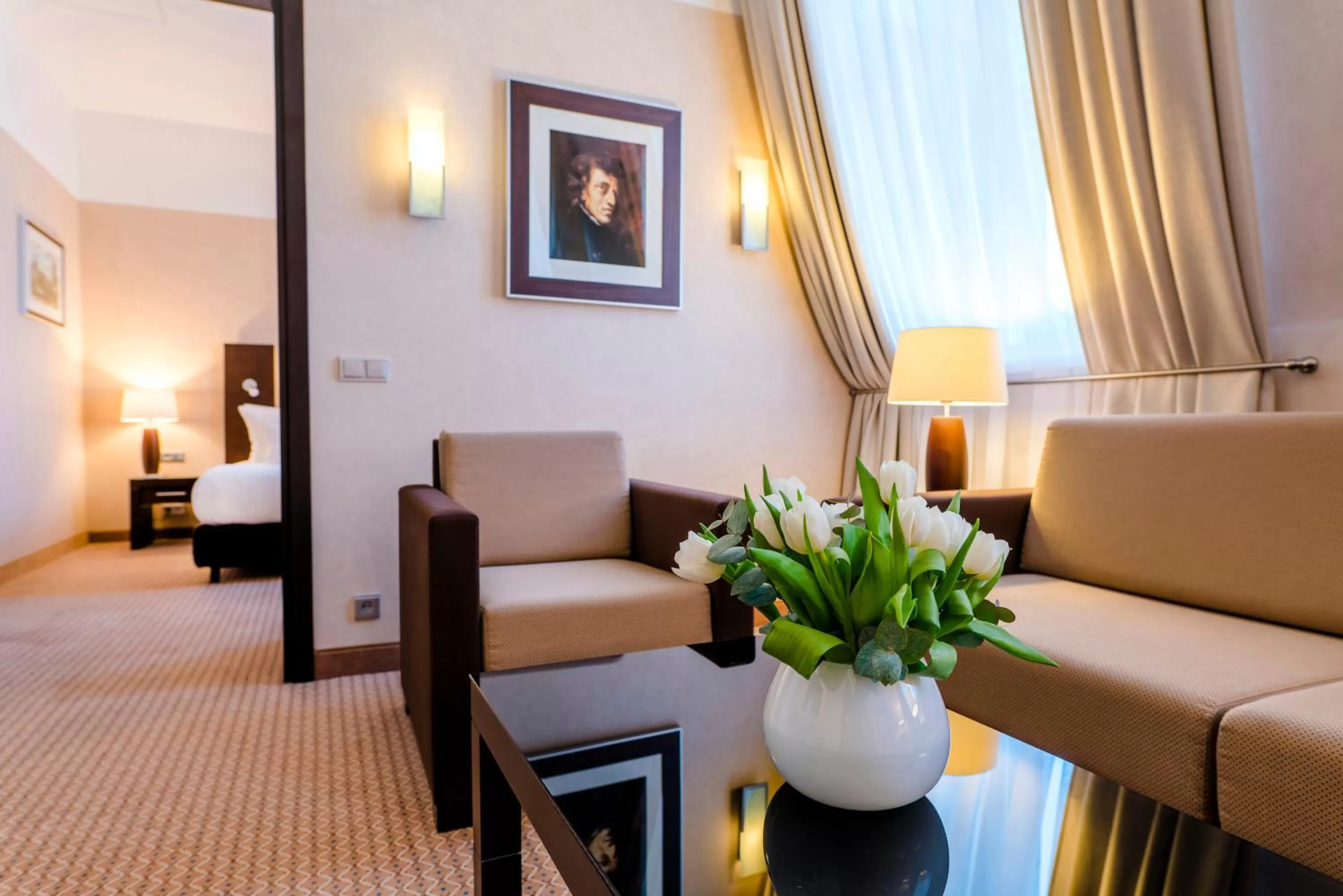 Living room in Hotel Polonia Palace