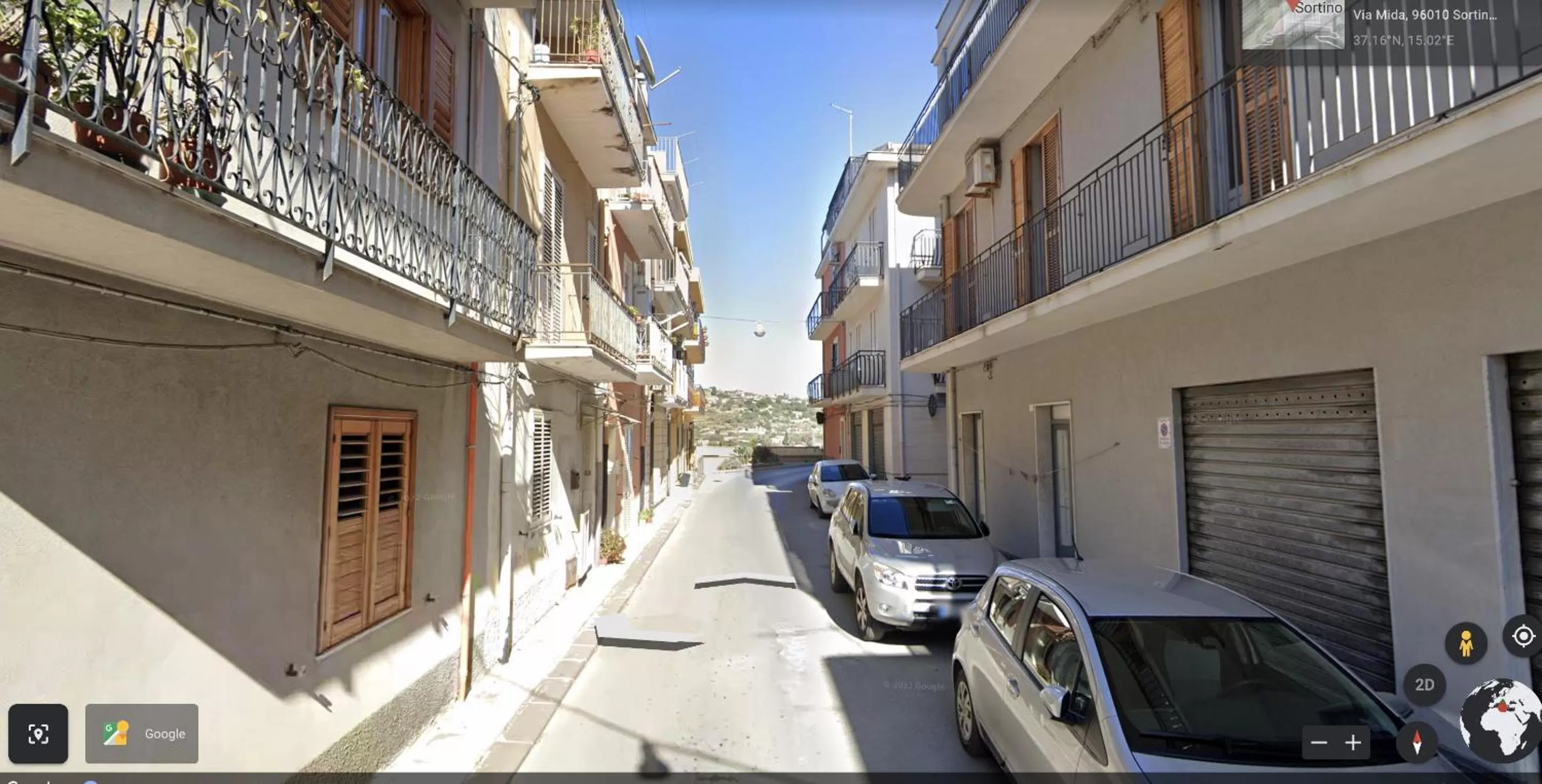 Street view in Ferula loft