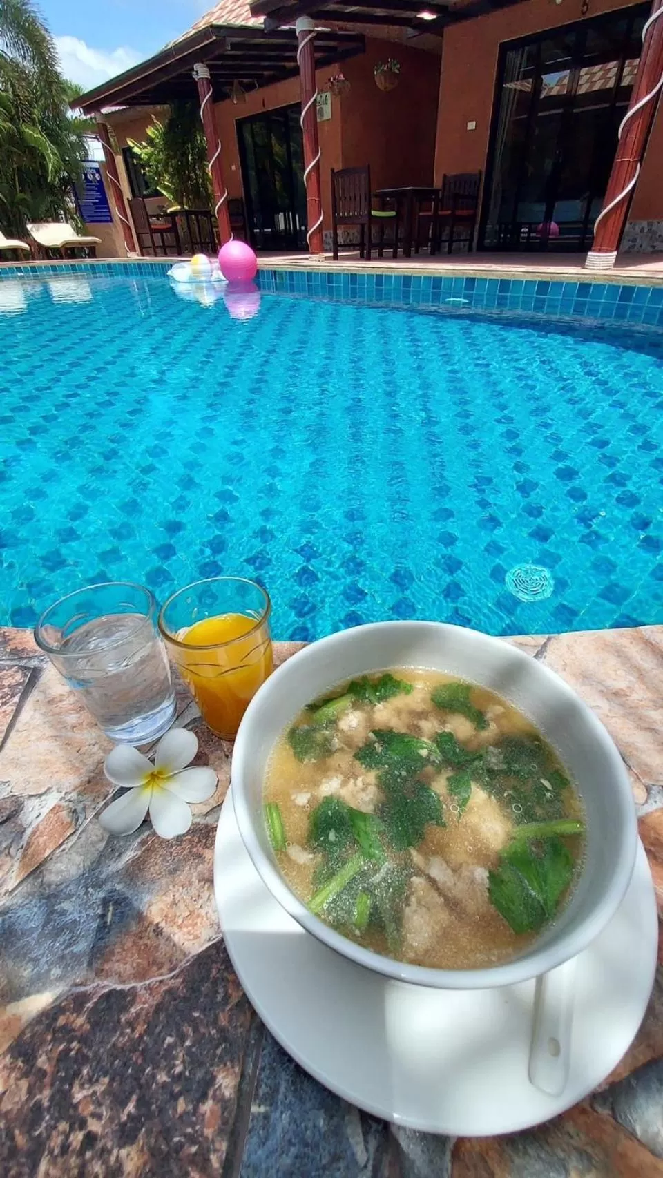 Breakfast in Panisara Pool Villa Resort Huahin