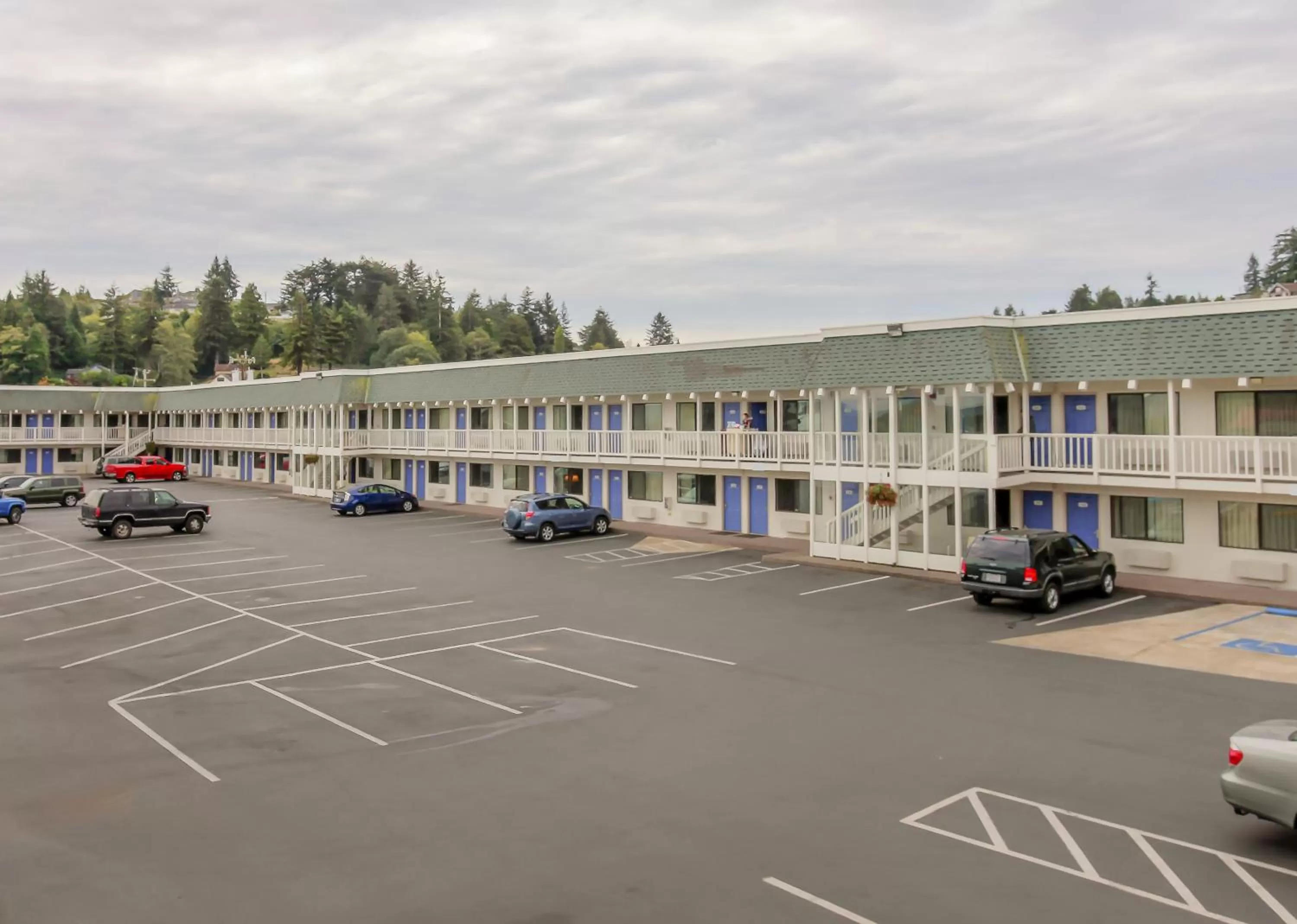 Facade/entrance in Motel 6-Coos Bay, OR