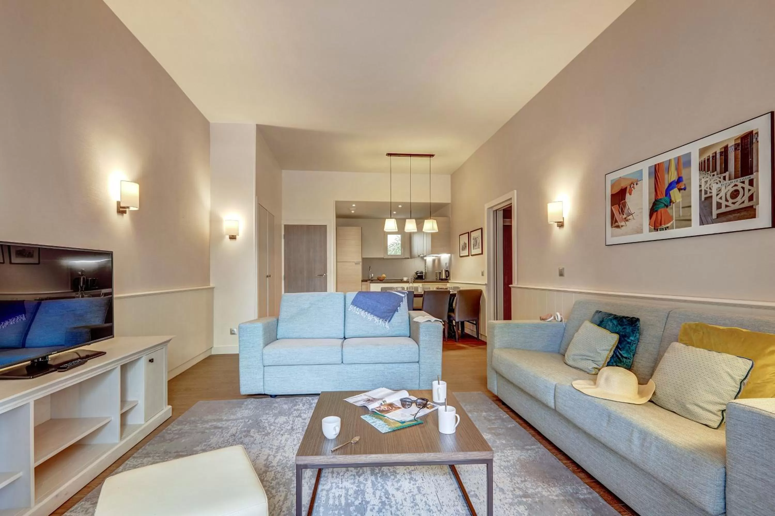 Communal lounge/ TV room in Résidence Pierre & Vacances Premium Presqu'Ile de la Touques