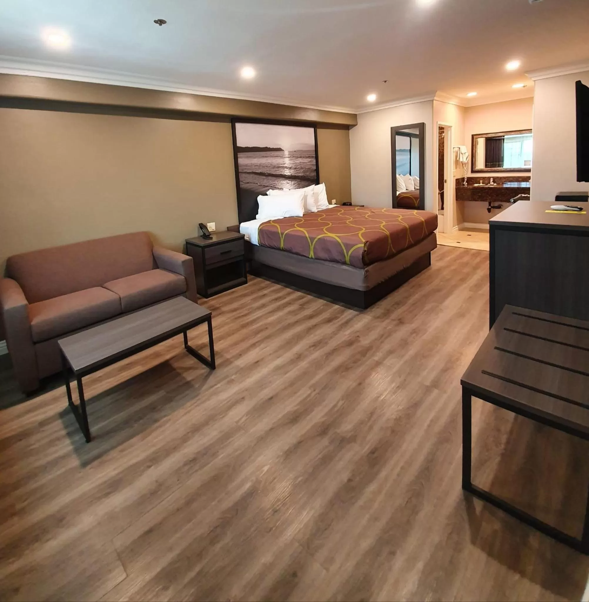 Bed in Super 8 by Wyndham Cypress Buena Park Area