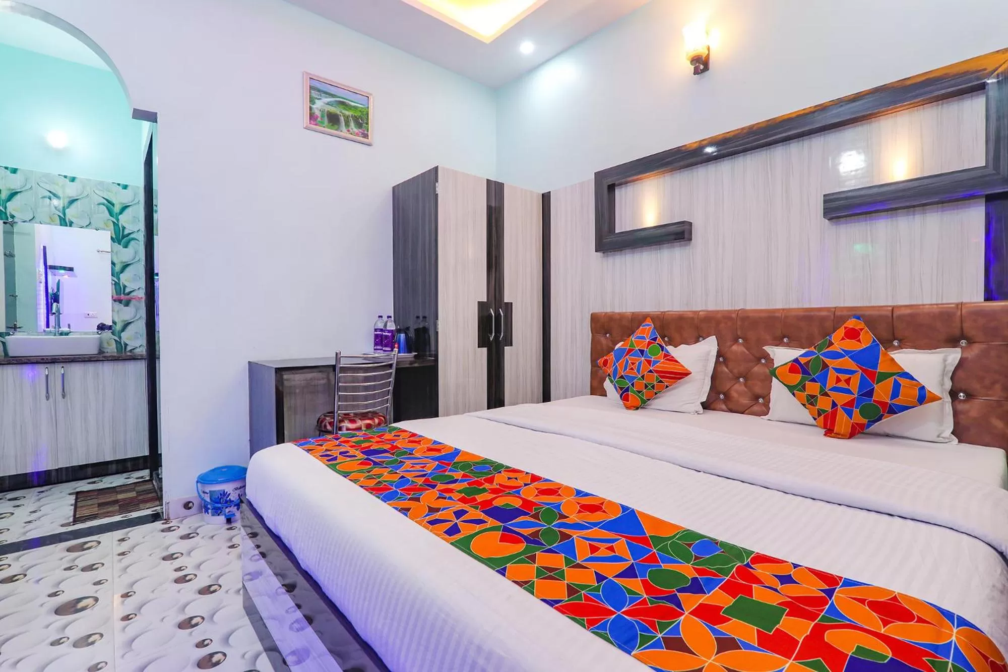 Photo of the whole room, Bed in FabHotel Lumbini International