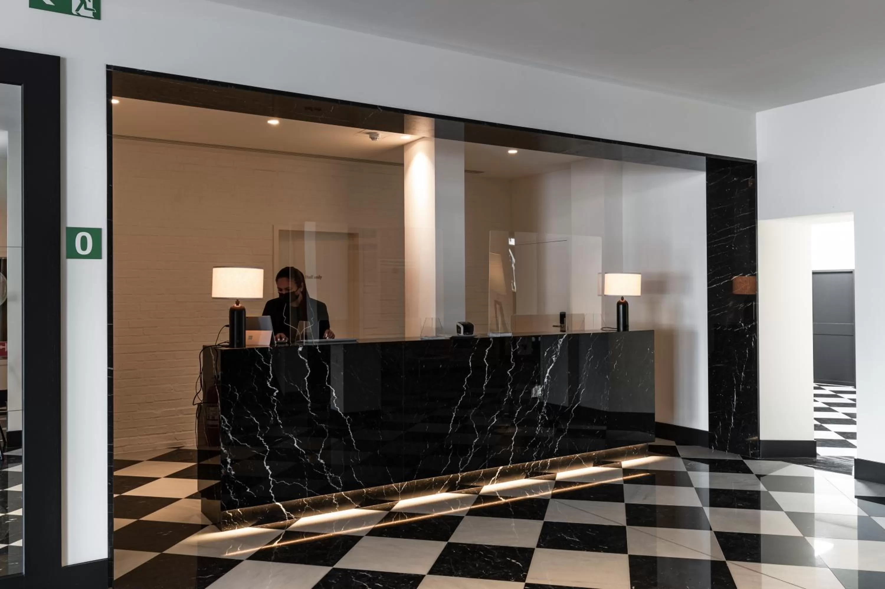 Lobby or reception in Hotel Le Bois De Bruges
