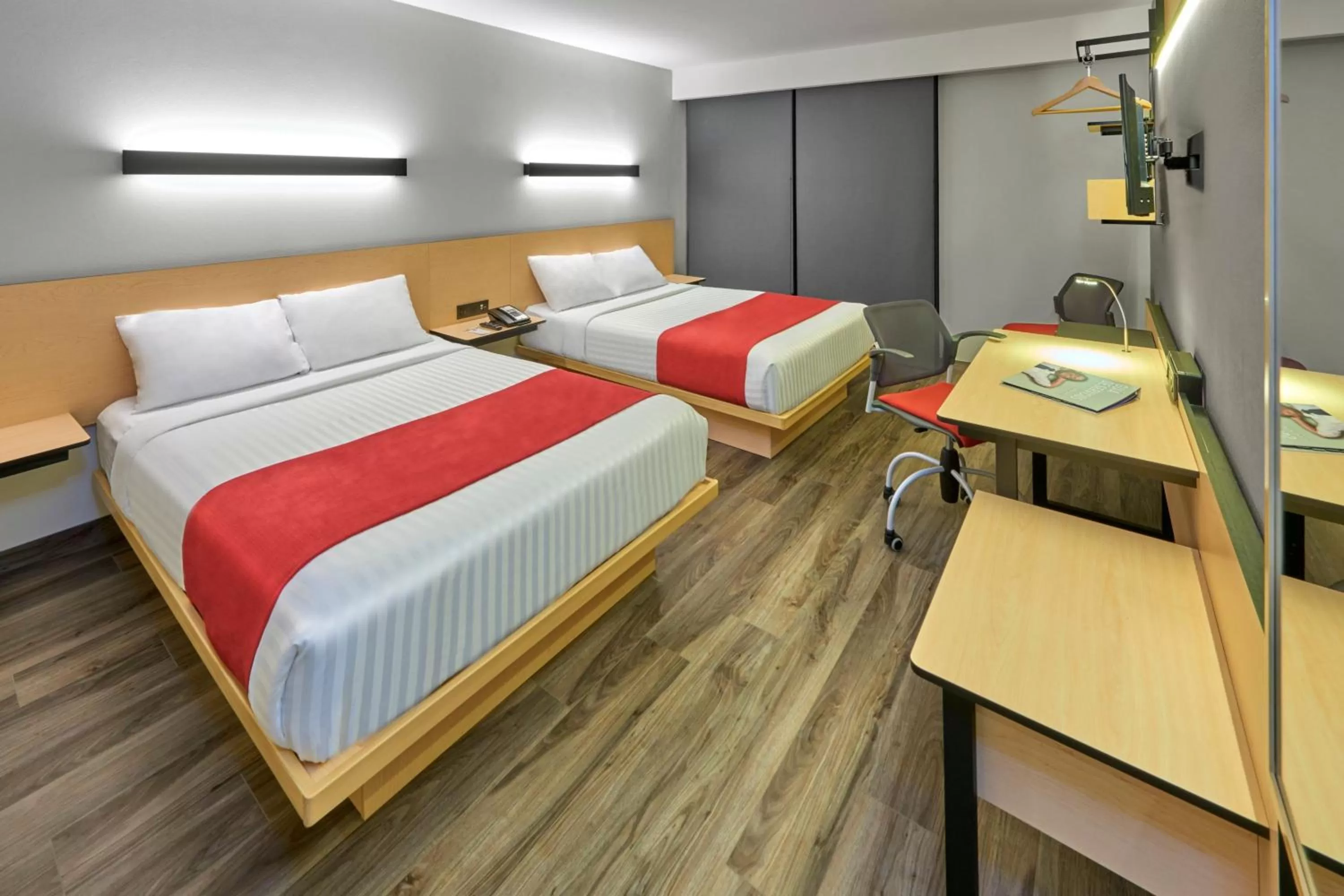 Bedroom, Bed in City Express Plus by Marriott Leon Centro de Convenciones