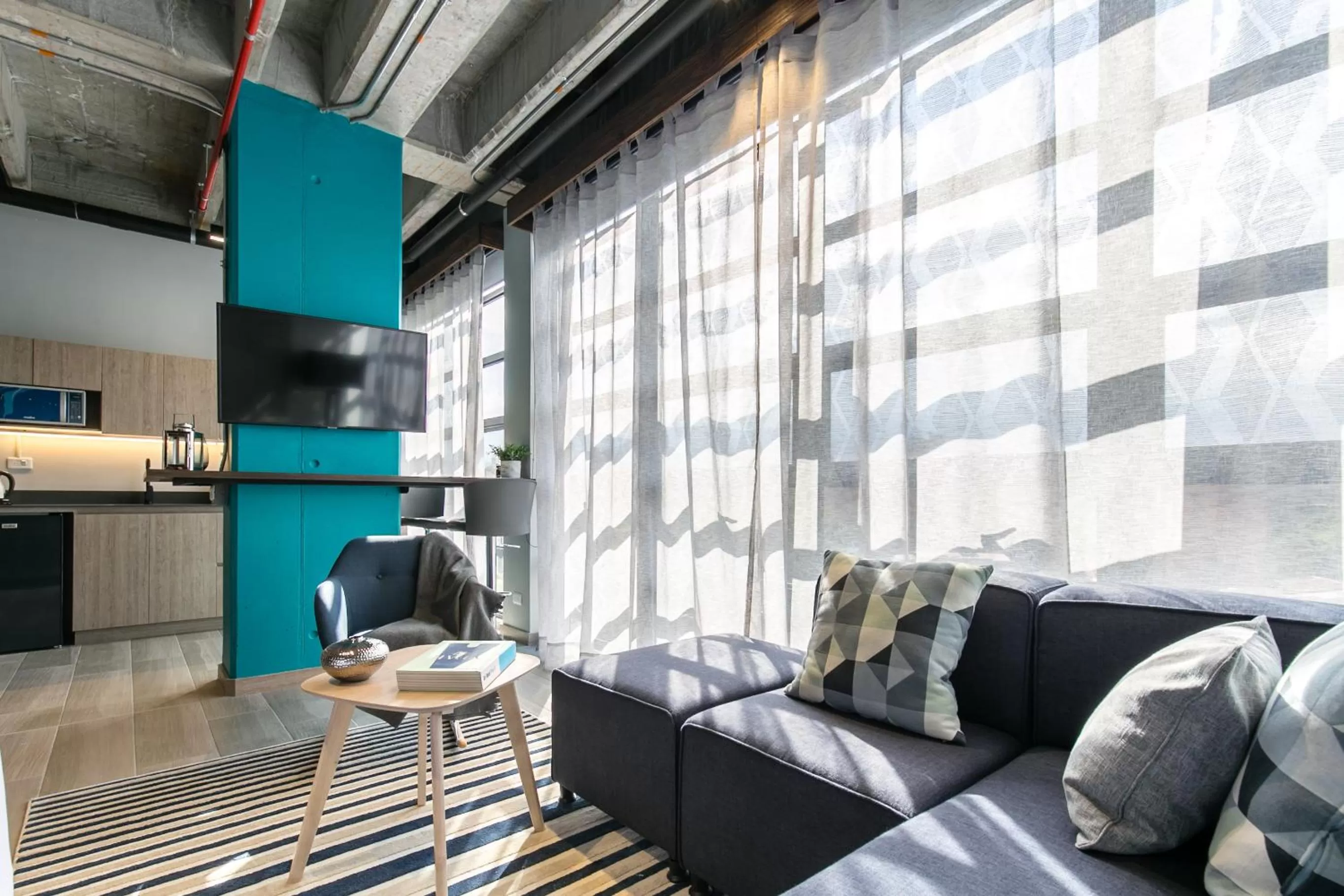 TV and multimedia in Factory Lofts Hotel