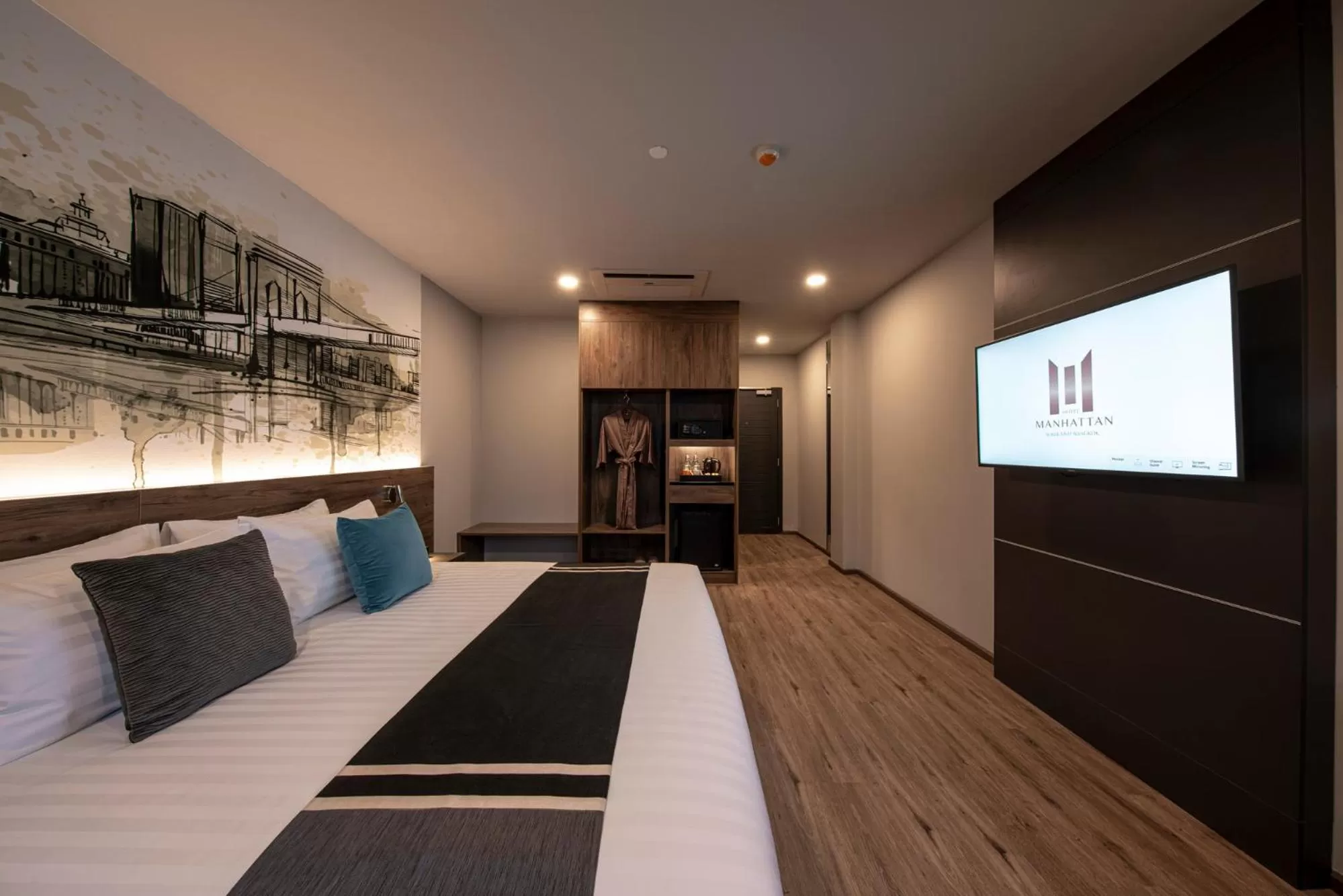 Bed in Manhattan Hotel Bangkok