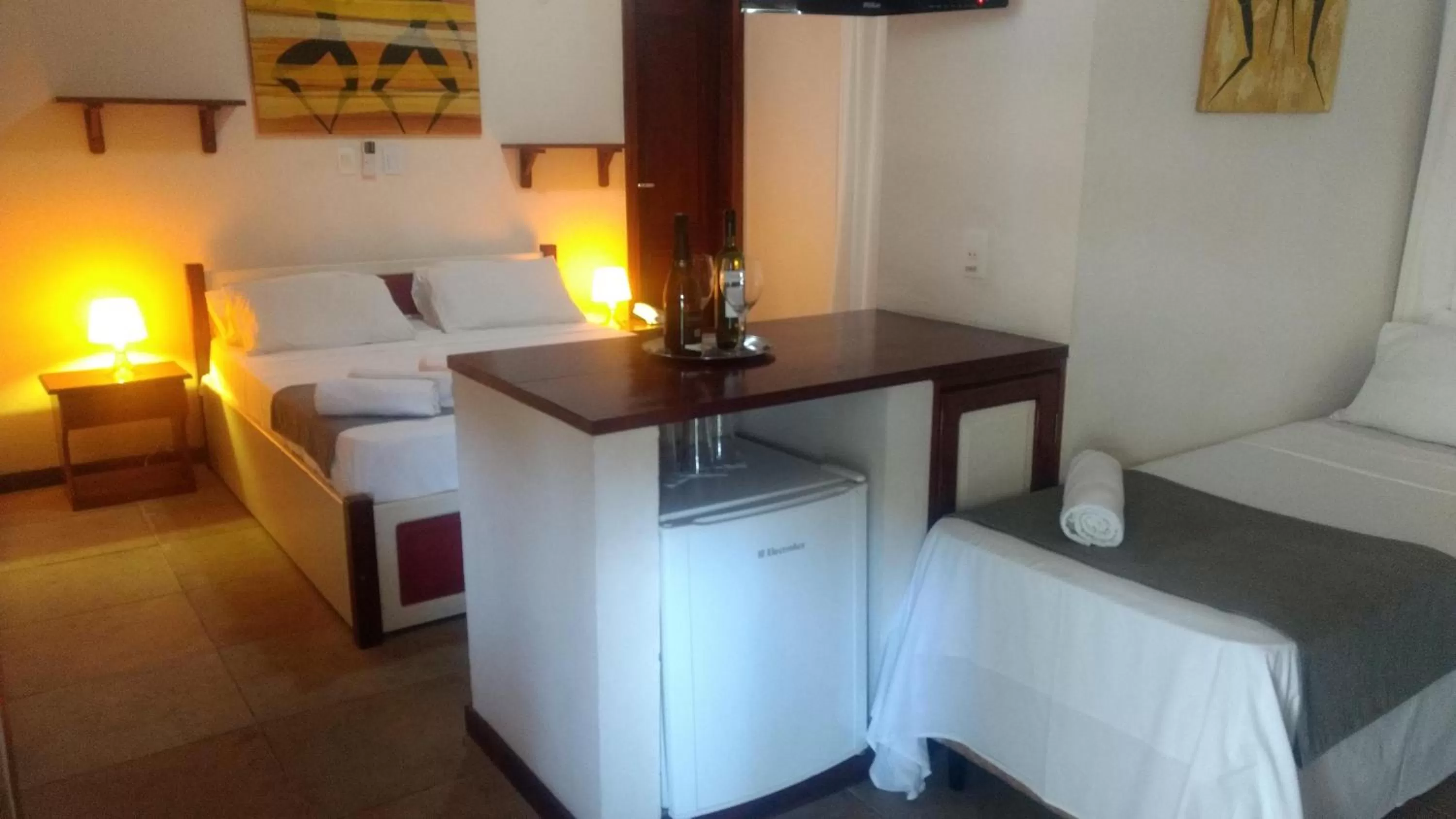 Bed in Hotel Pousada Salvador Paradise