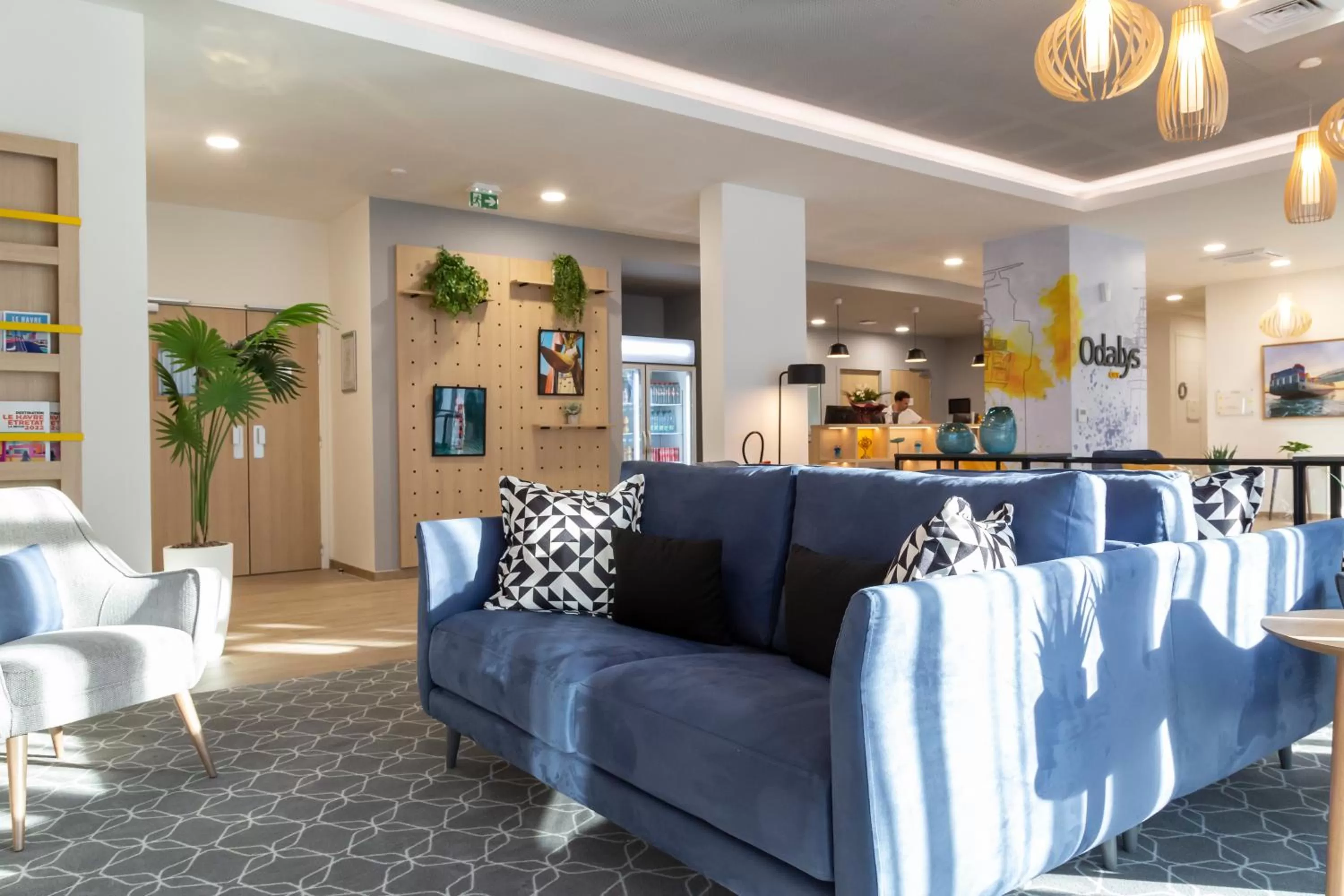 Lobby or reception in Appart Hotel Odalys City Le Havre Centre