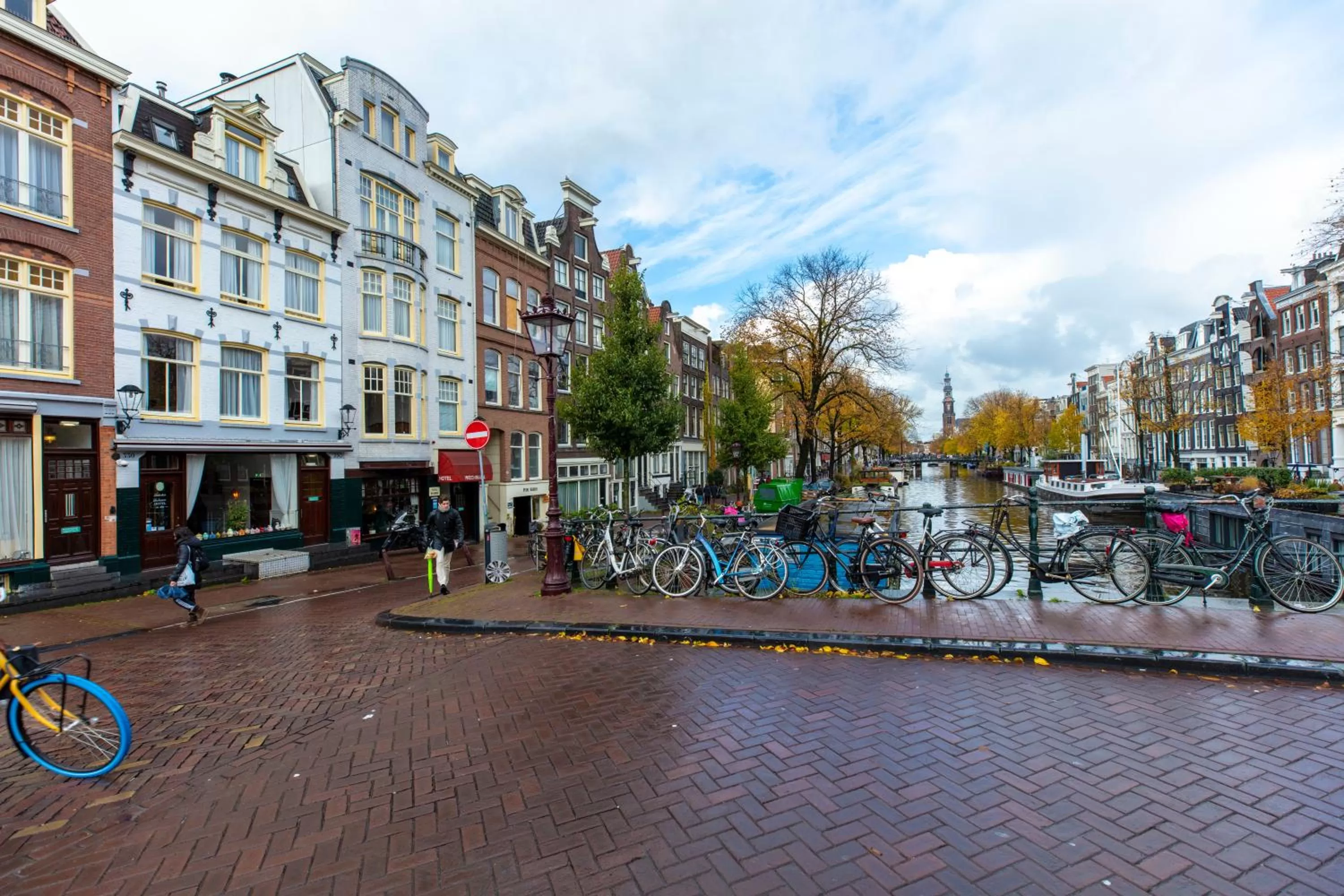 Street view in Amsterdam Wiechmann Hotel