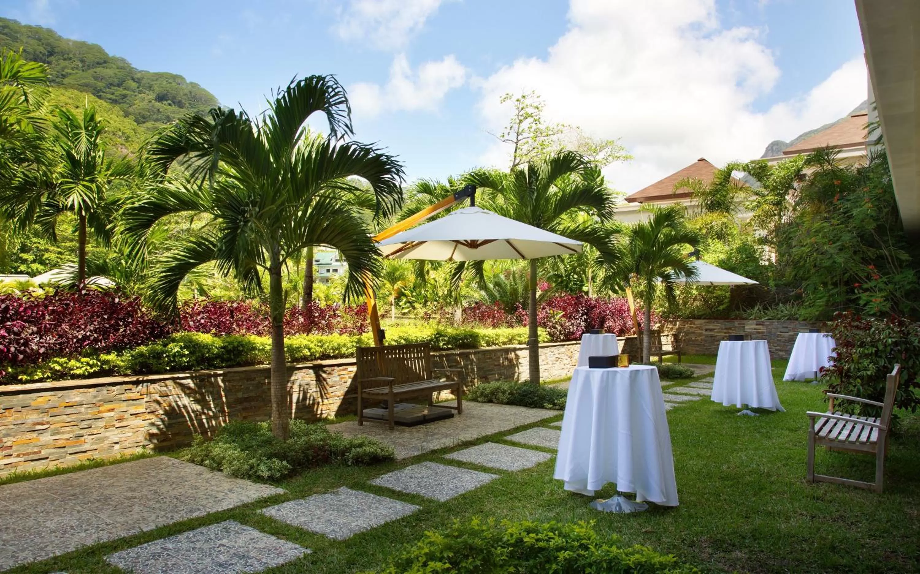 Patio in Savoy Seychelles Resort & Spa