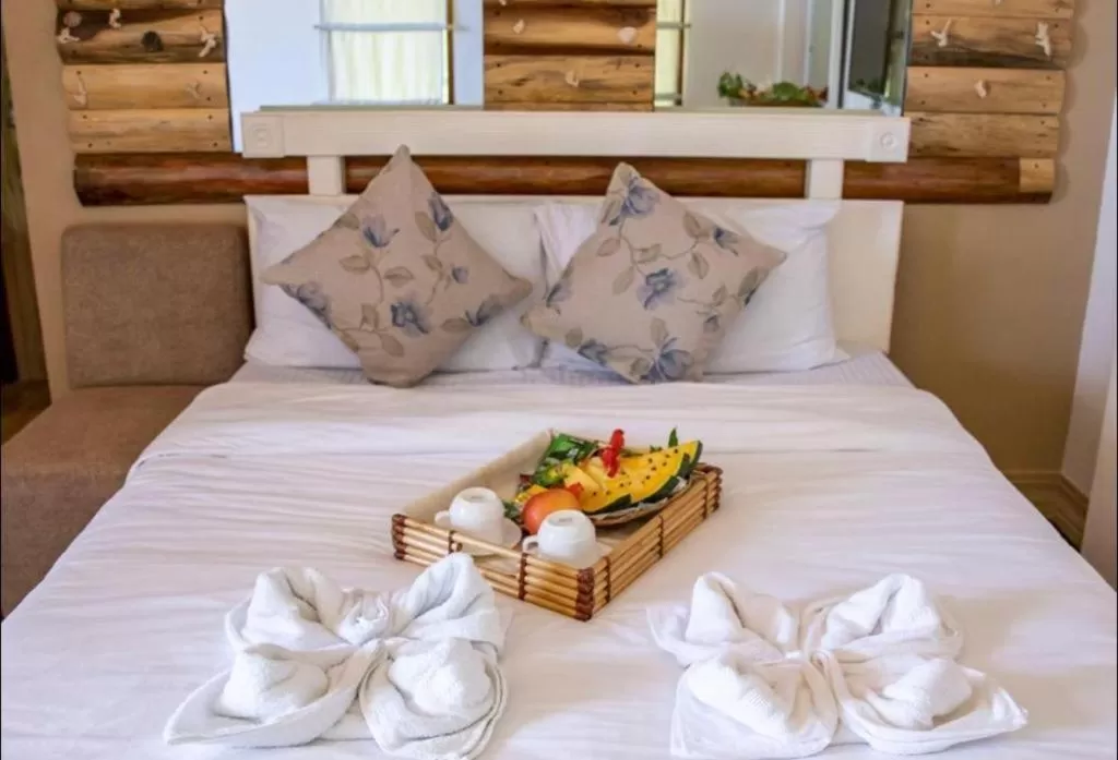 Bed in Peak View Resort