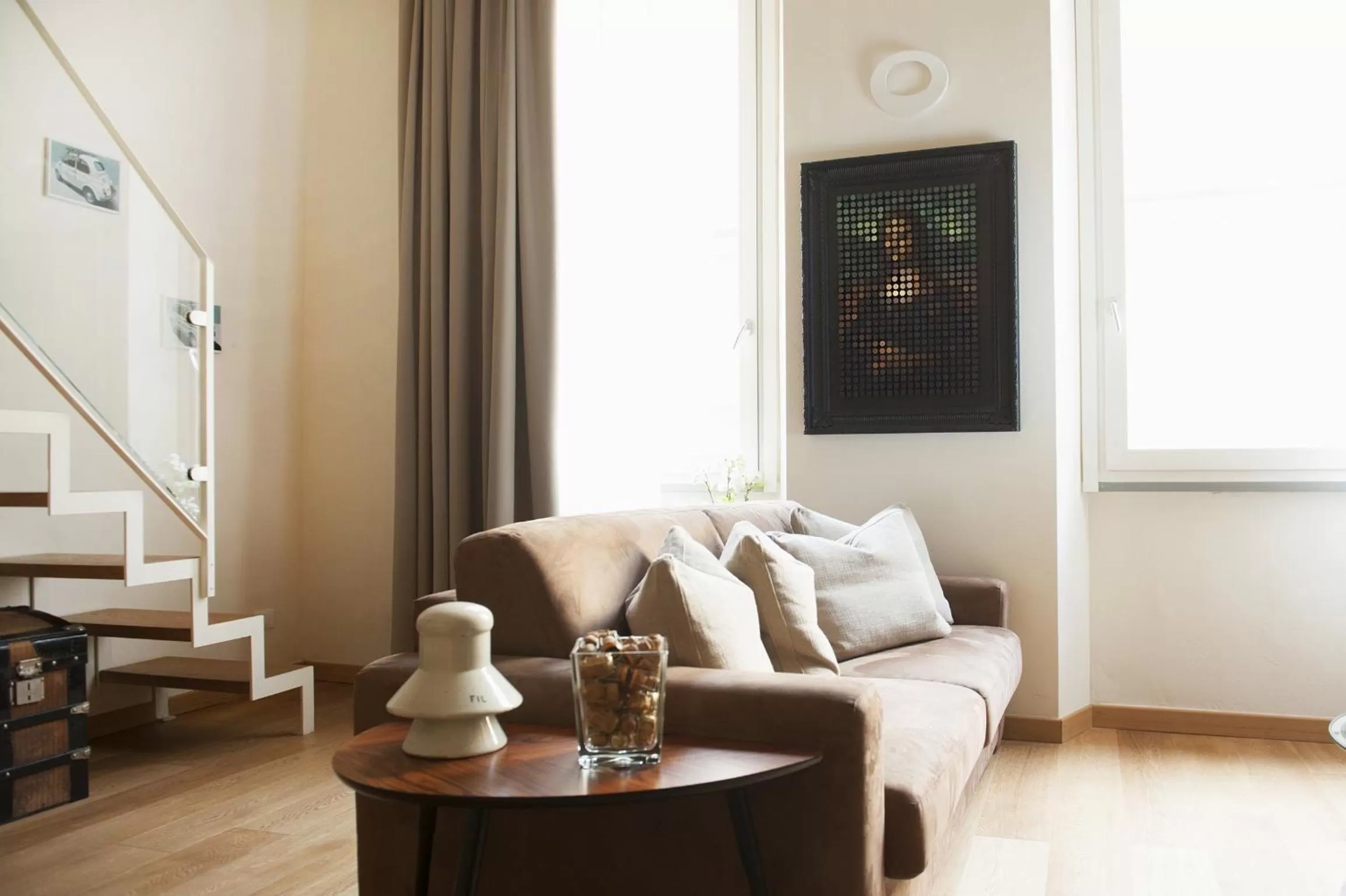 Living room in Florence Art Apartments