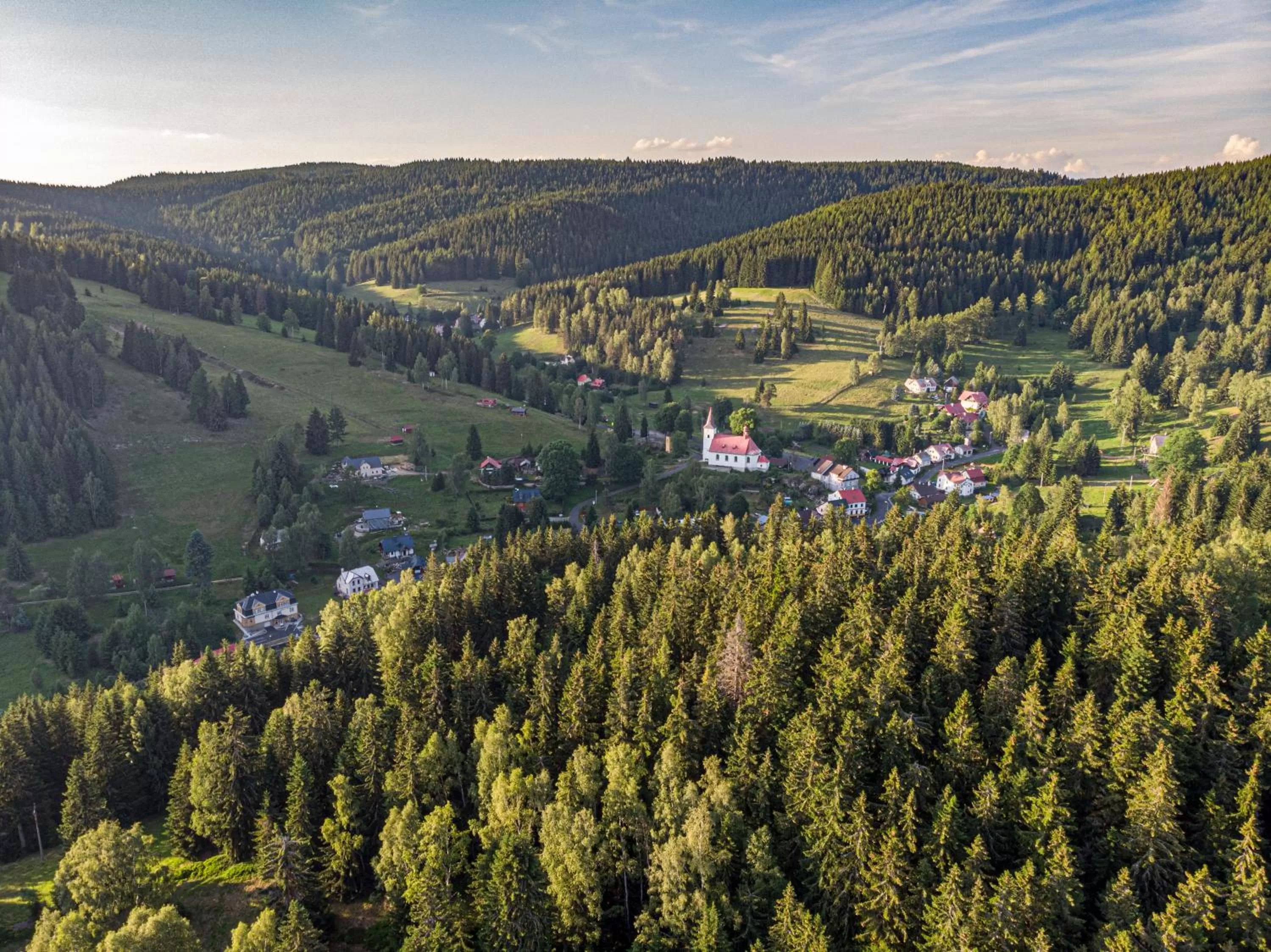 Natural landscape, Bird's-eye View in Pension U Jelinka