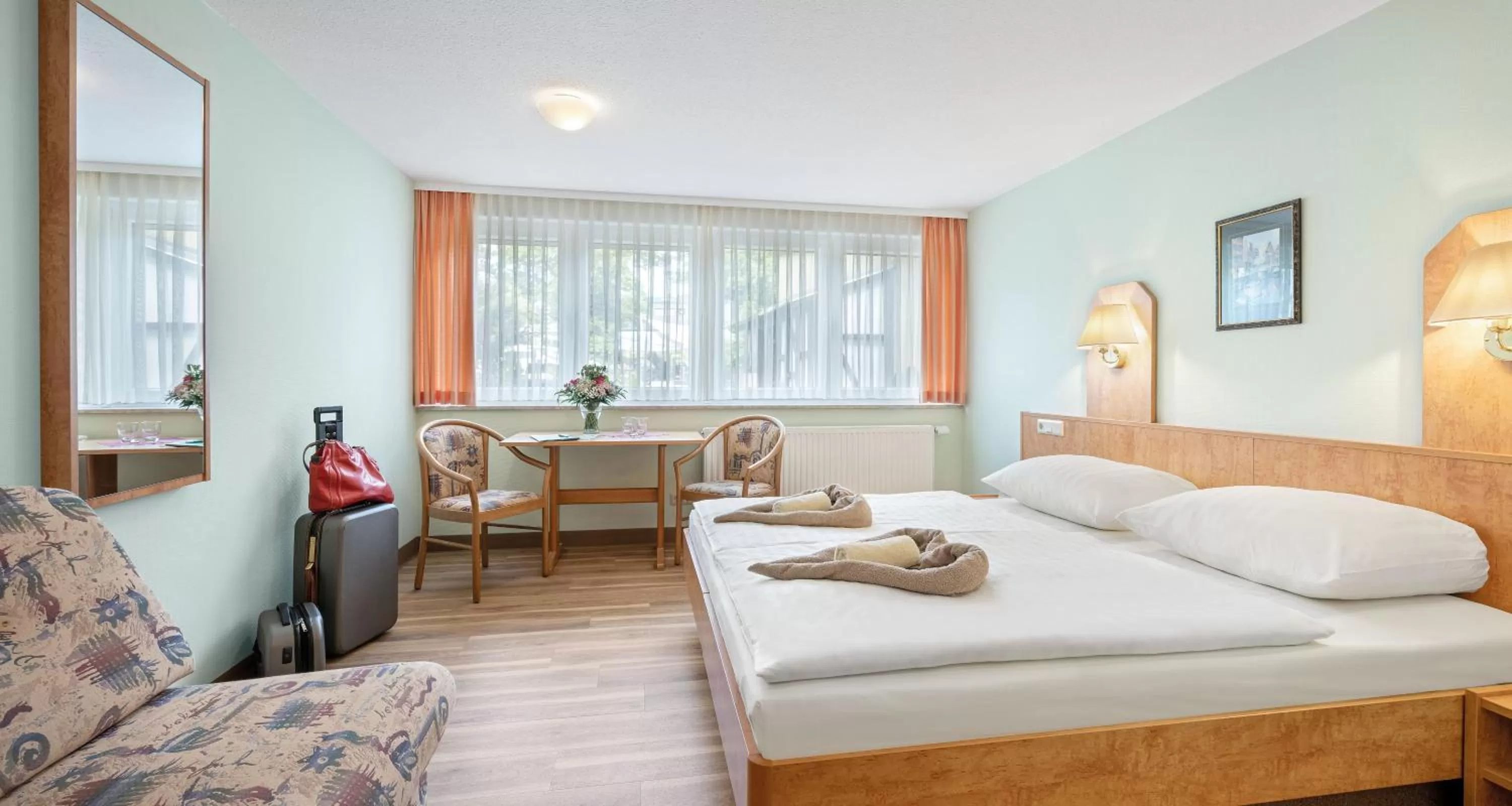 Photo of the whole room, Bed in Hotel Thüringenschanze