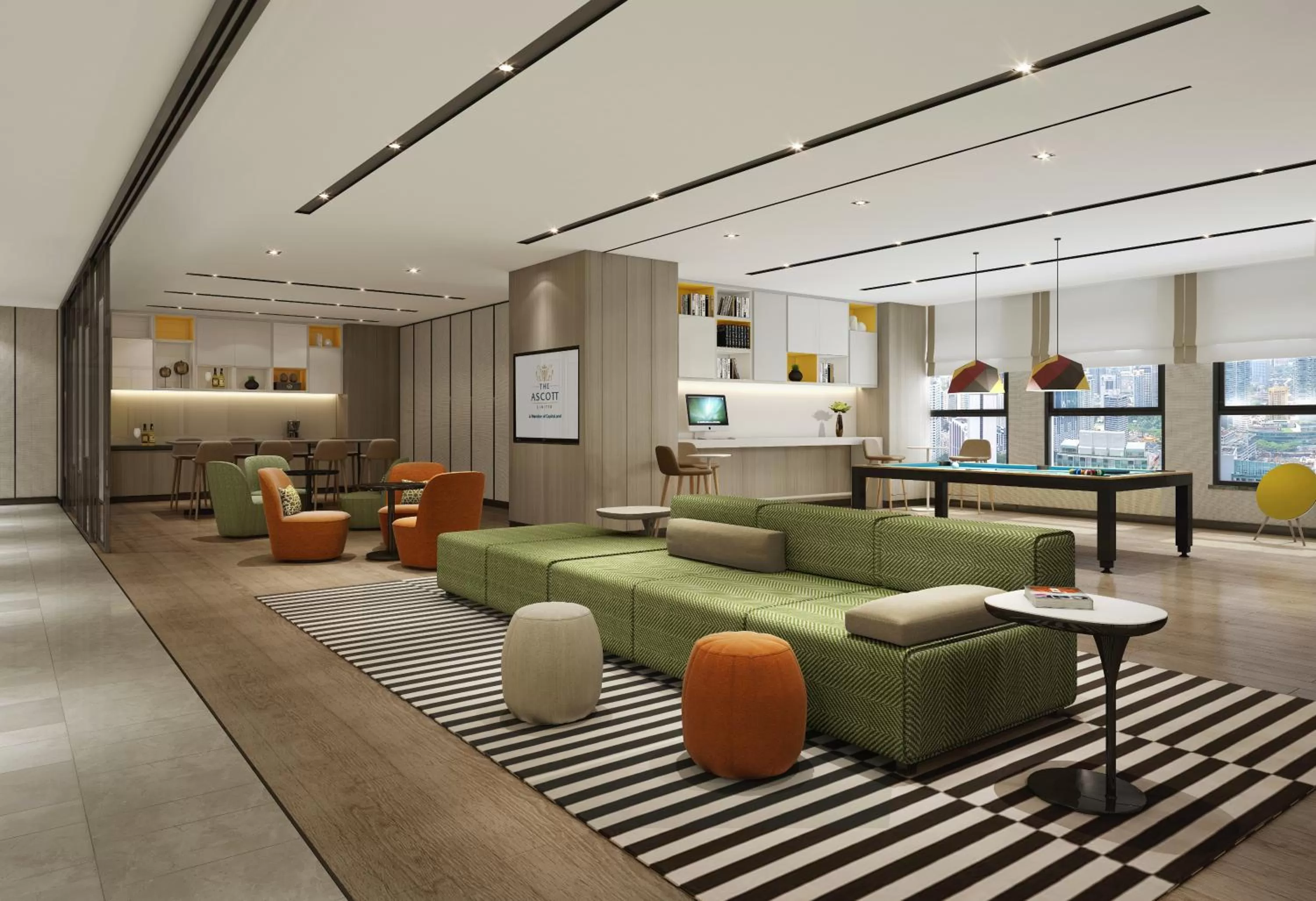 Communal lounge/ TV room in Citadines Gaoxin Xi'an