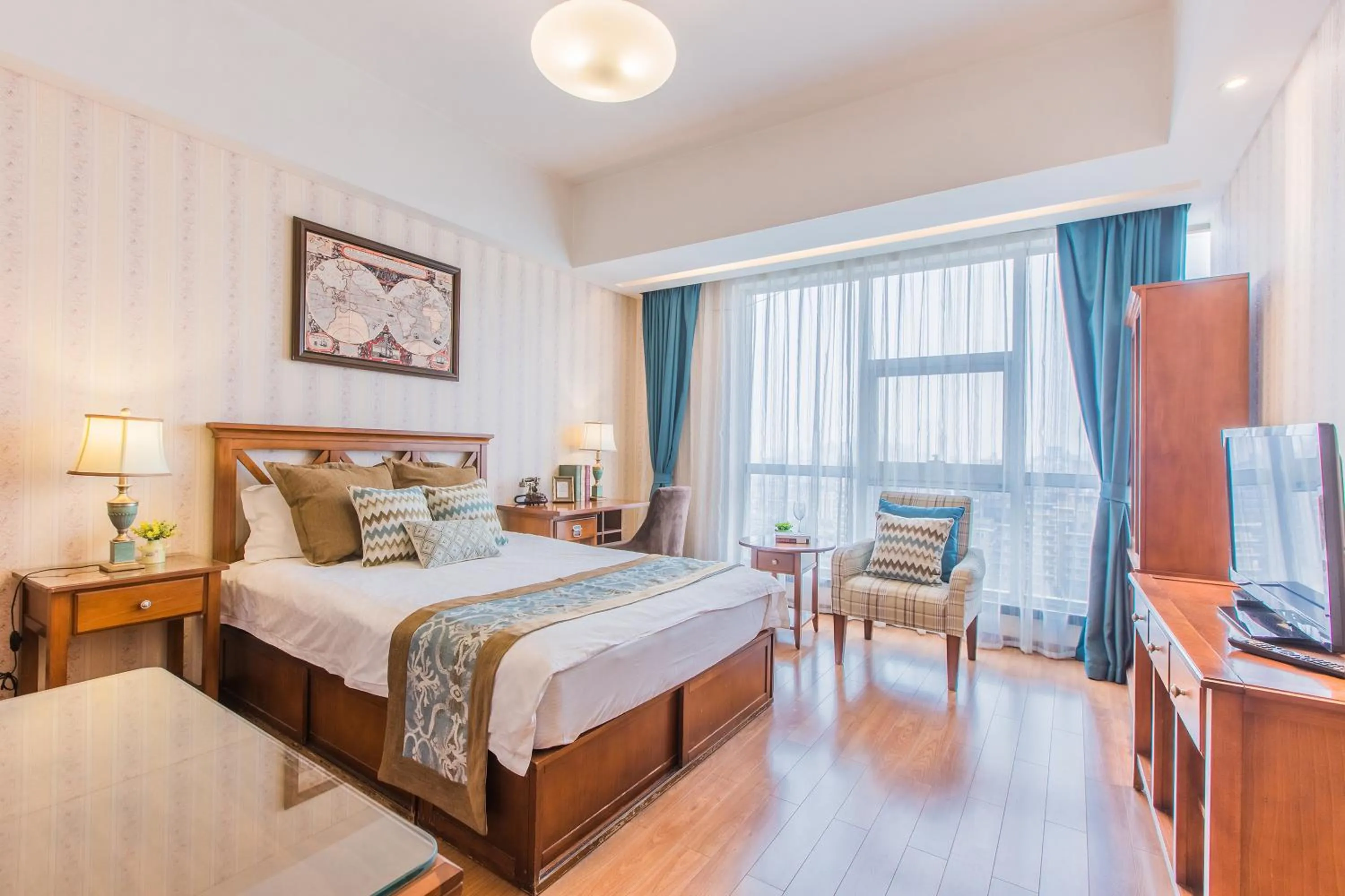 Bed in Westlake 7 Service Apartment