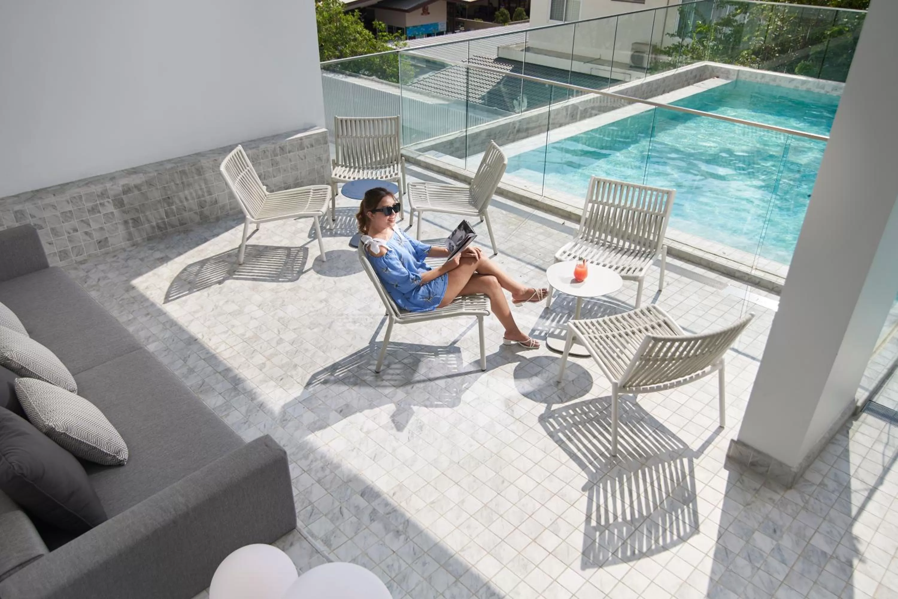 Swimming pool in Shama Yen-Akat Bangkok