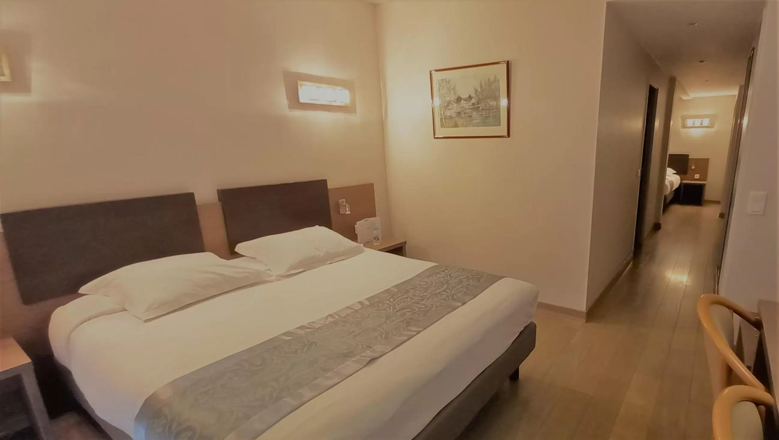 Bed in Hotel Poretta