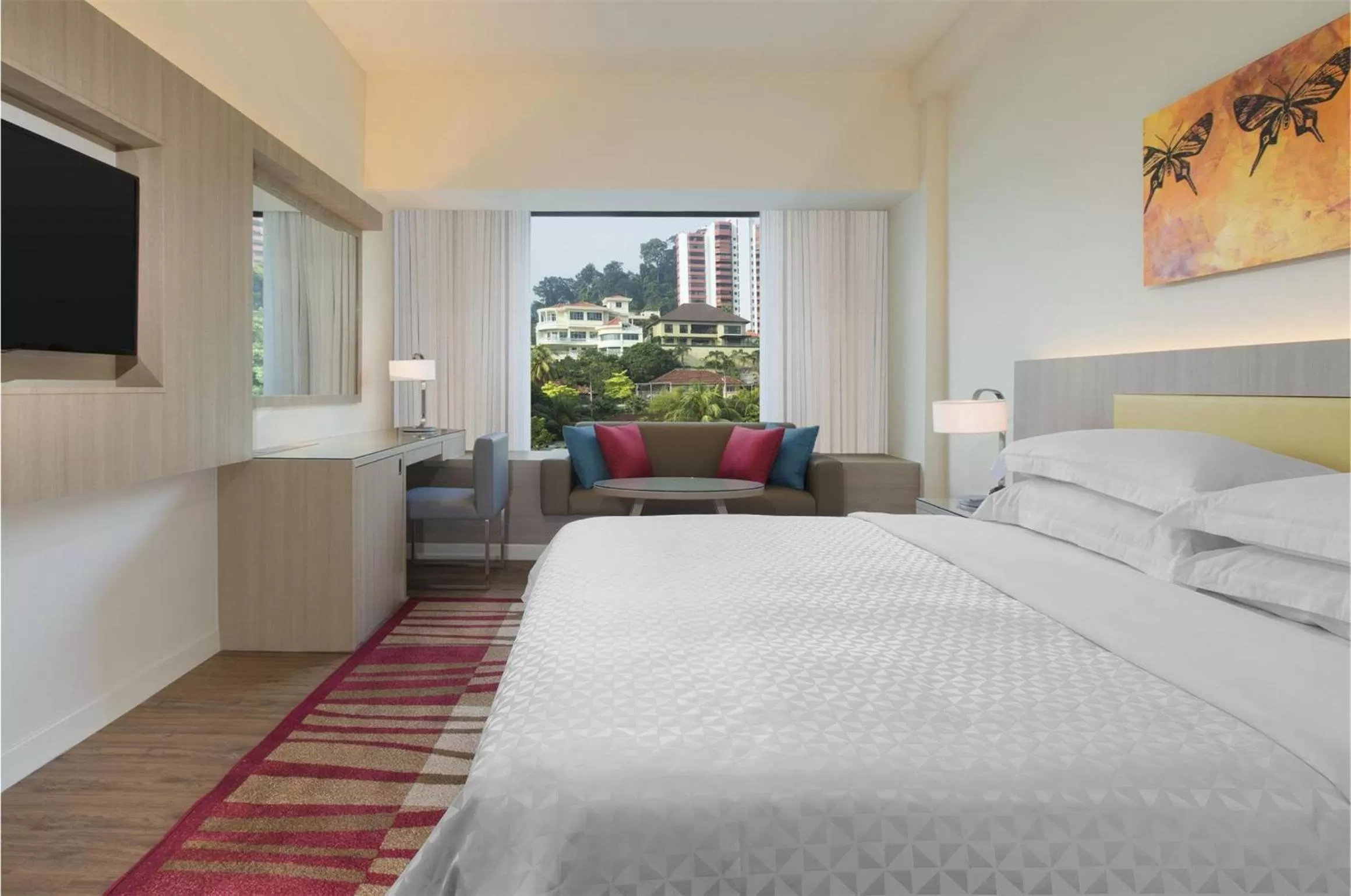 Decorative detail, Bed in Mercure Penang Beach