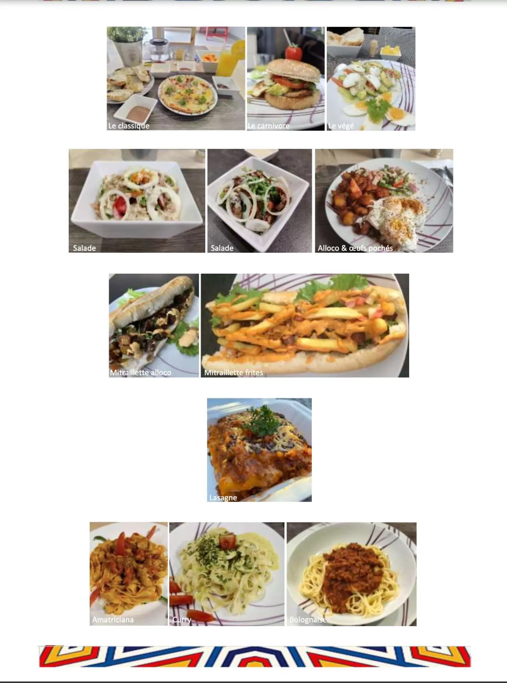 Food in La Maison de Kouadio