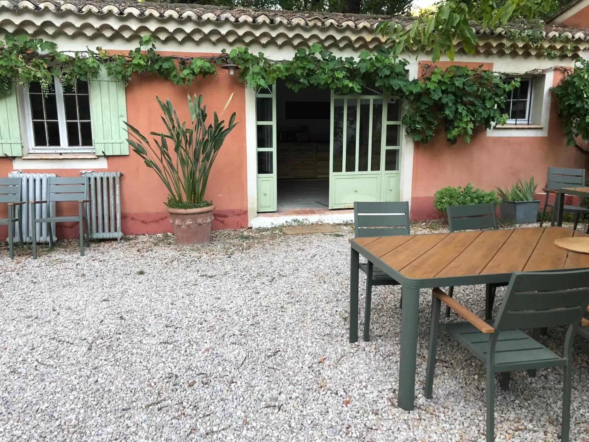 BBQ facilities in Le Pavillon Vert - B&B