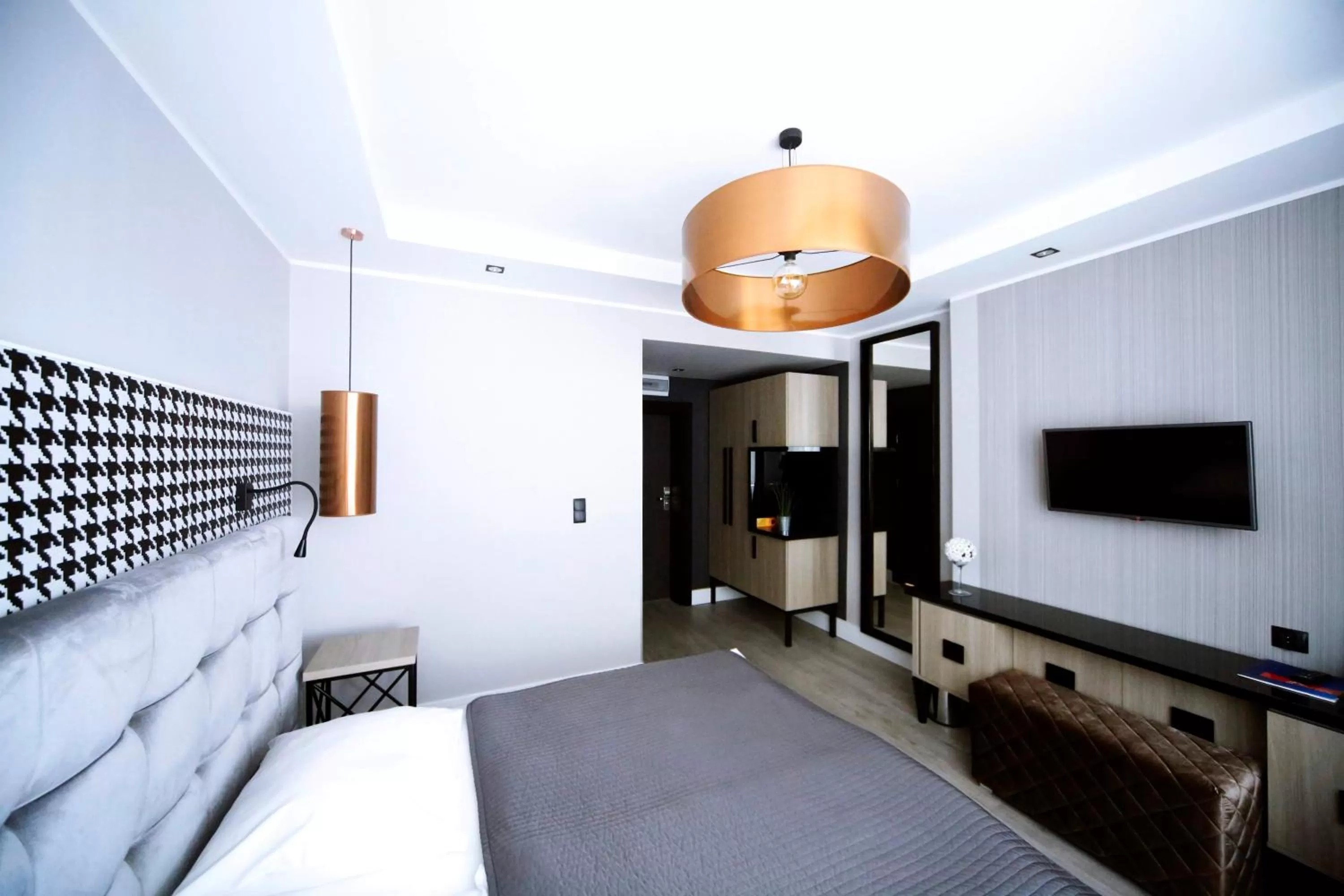 Bed in Hotel Pomarańczowa Plaża