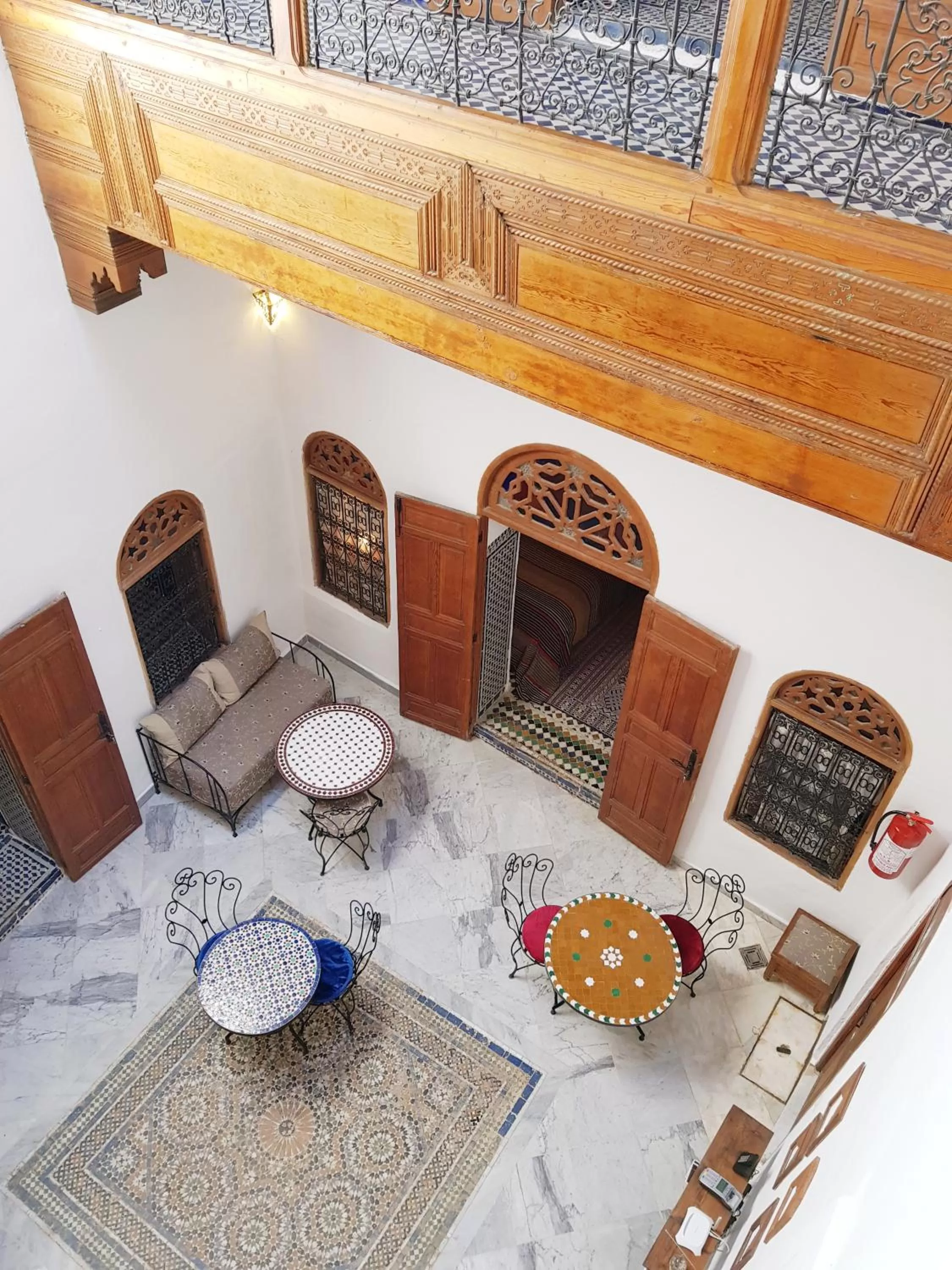 Dining area in Riad Inspira